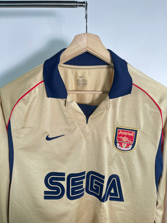 Jersey Arsenal Visita 2001 2002 Manga Larga (L)