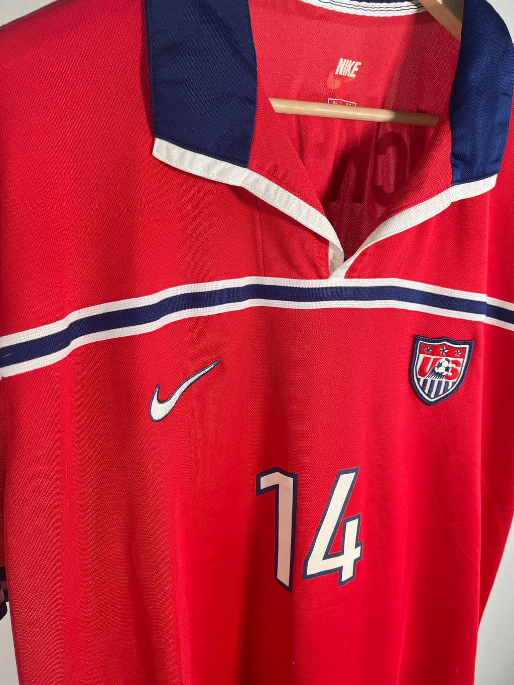 Jersey Estados Unidos Visita 1998 1999 Match Worn Matt McKeon (XL)