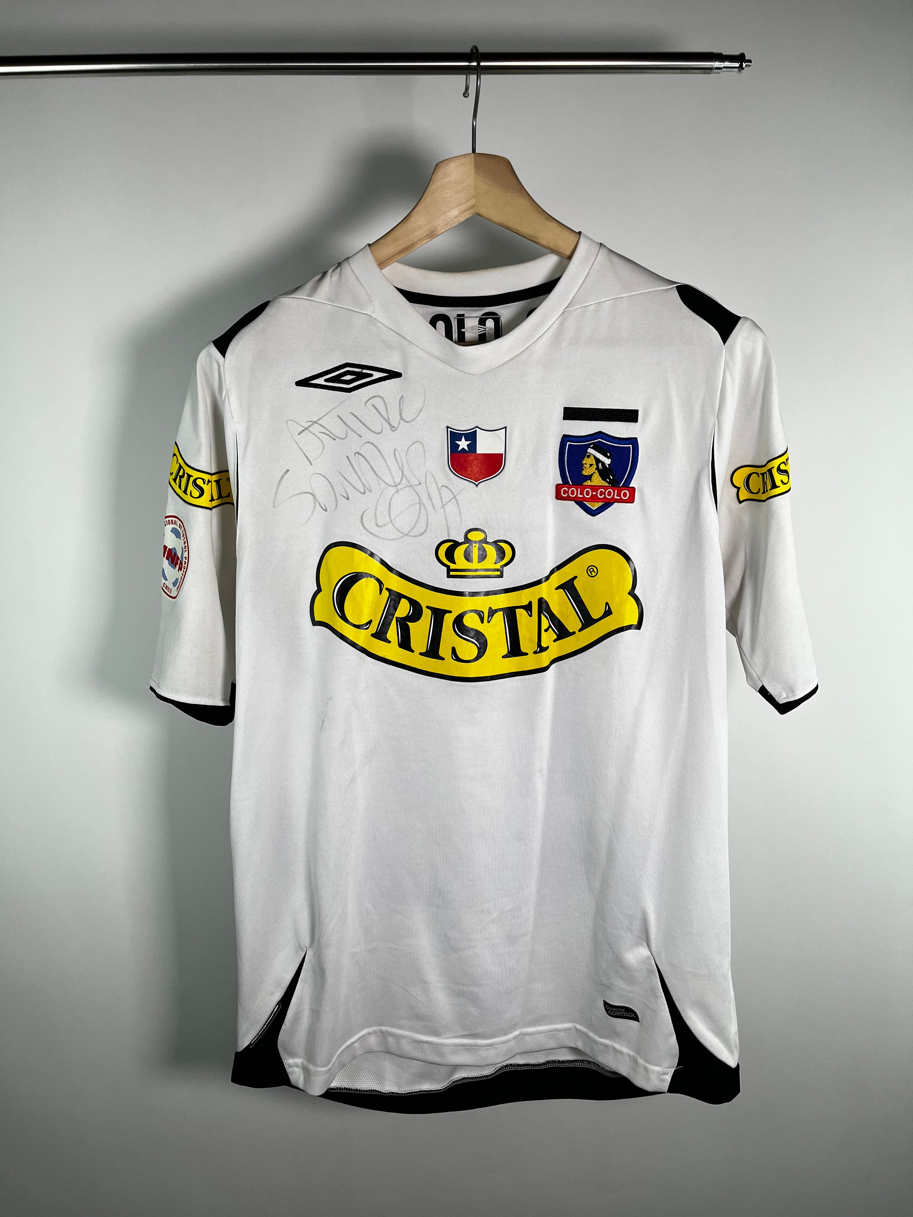 Jersey Colo Colo Local 2011 2012 Match Worn Autografiada Arturo Sanhueza (M)