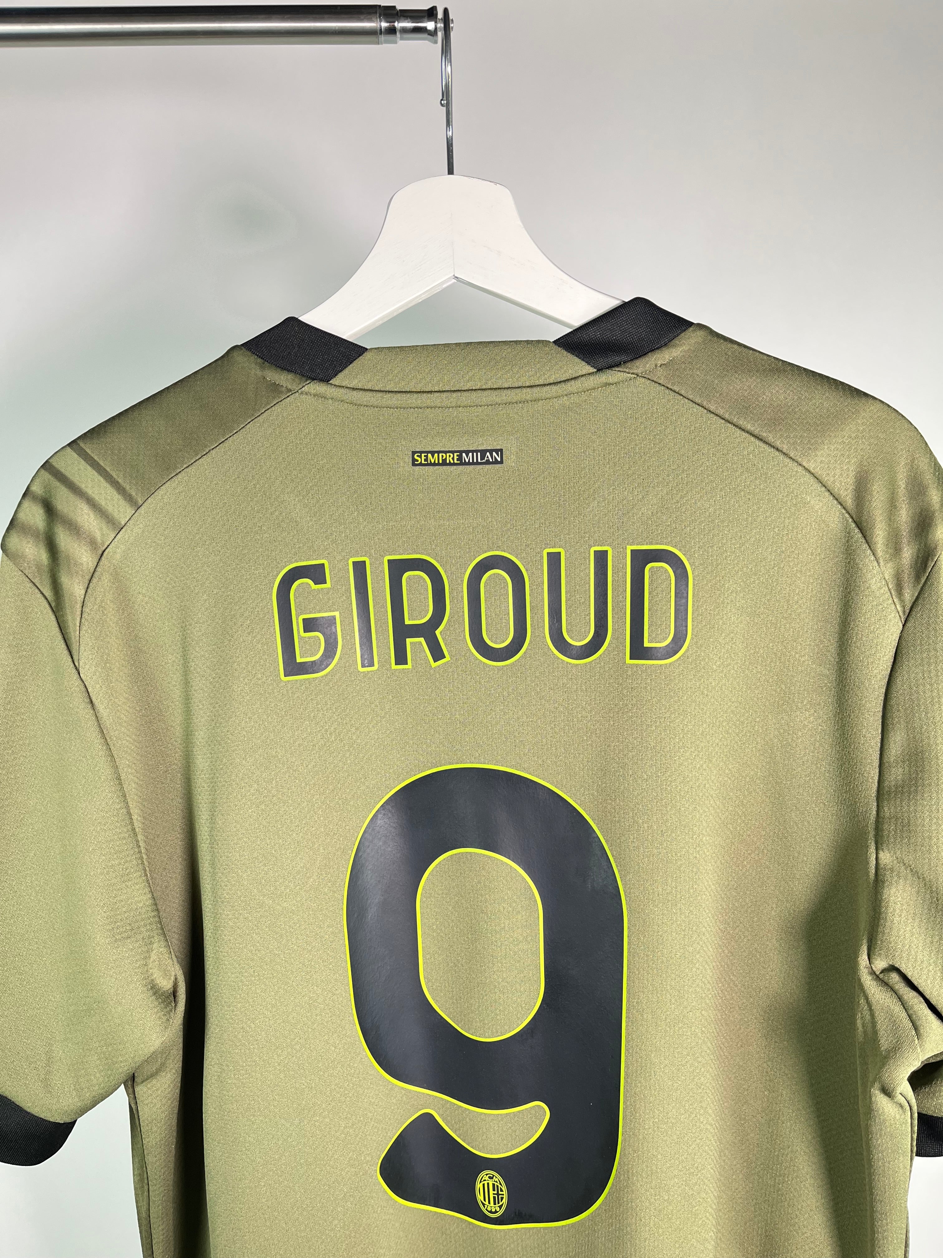 Jersey AC Milán Tercera 2022 2023 Olivier Giroud (L)