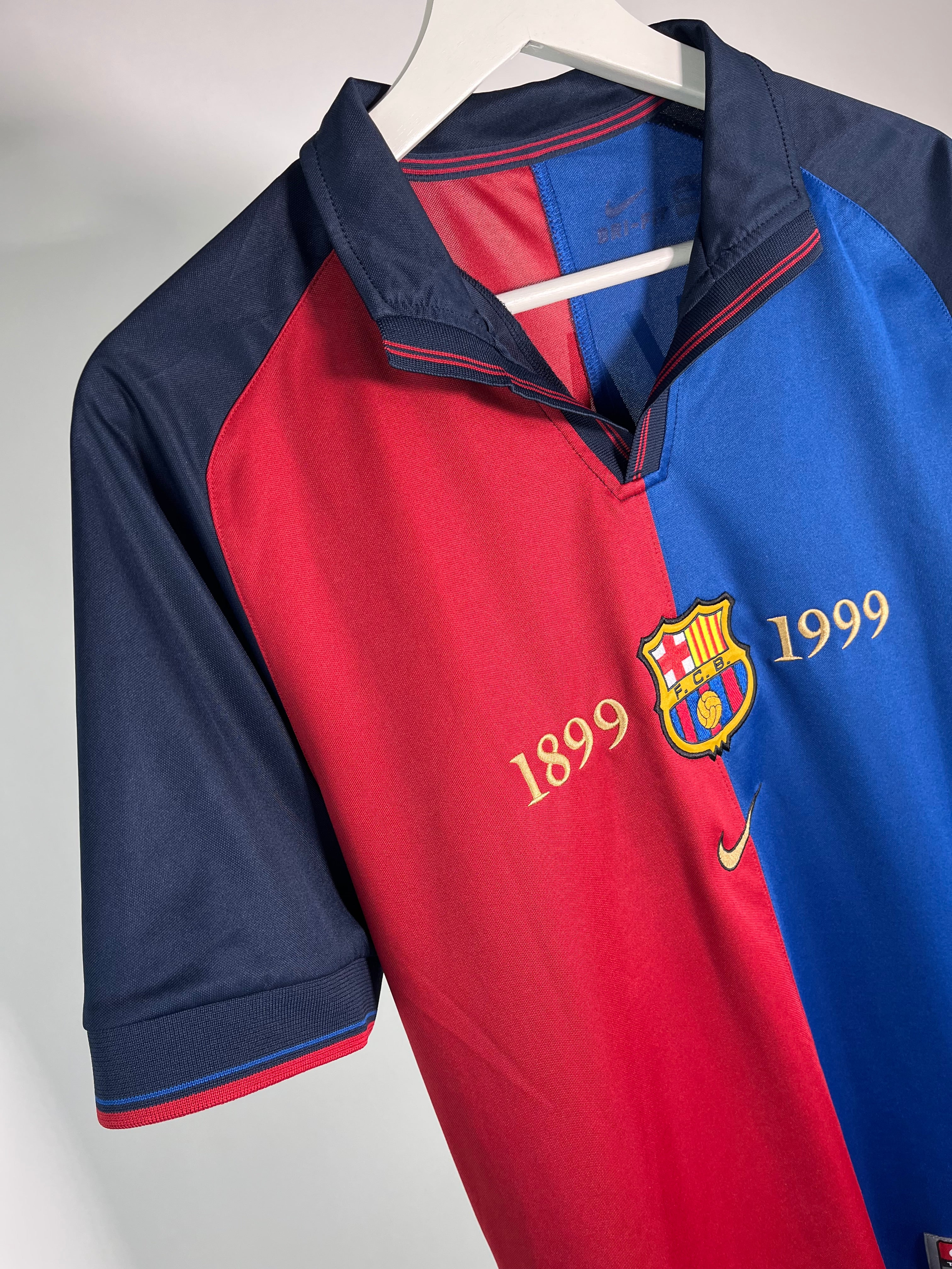 Jersey Barcelona Local 1999 2000 *Reedición Centenario* Rivaldo (S)