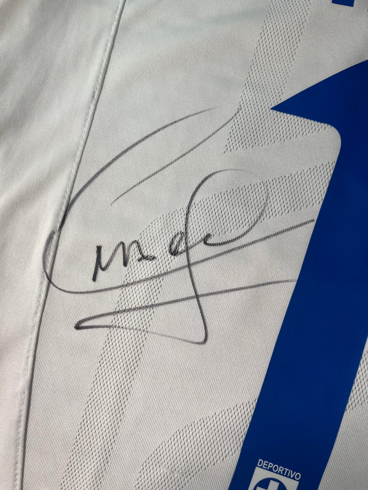 Jersey Cruz Azul Visita 2009 2010 Autografiada Christian "Chaco" Giménez (S)