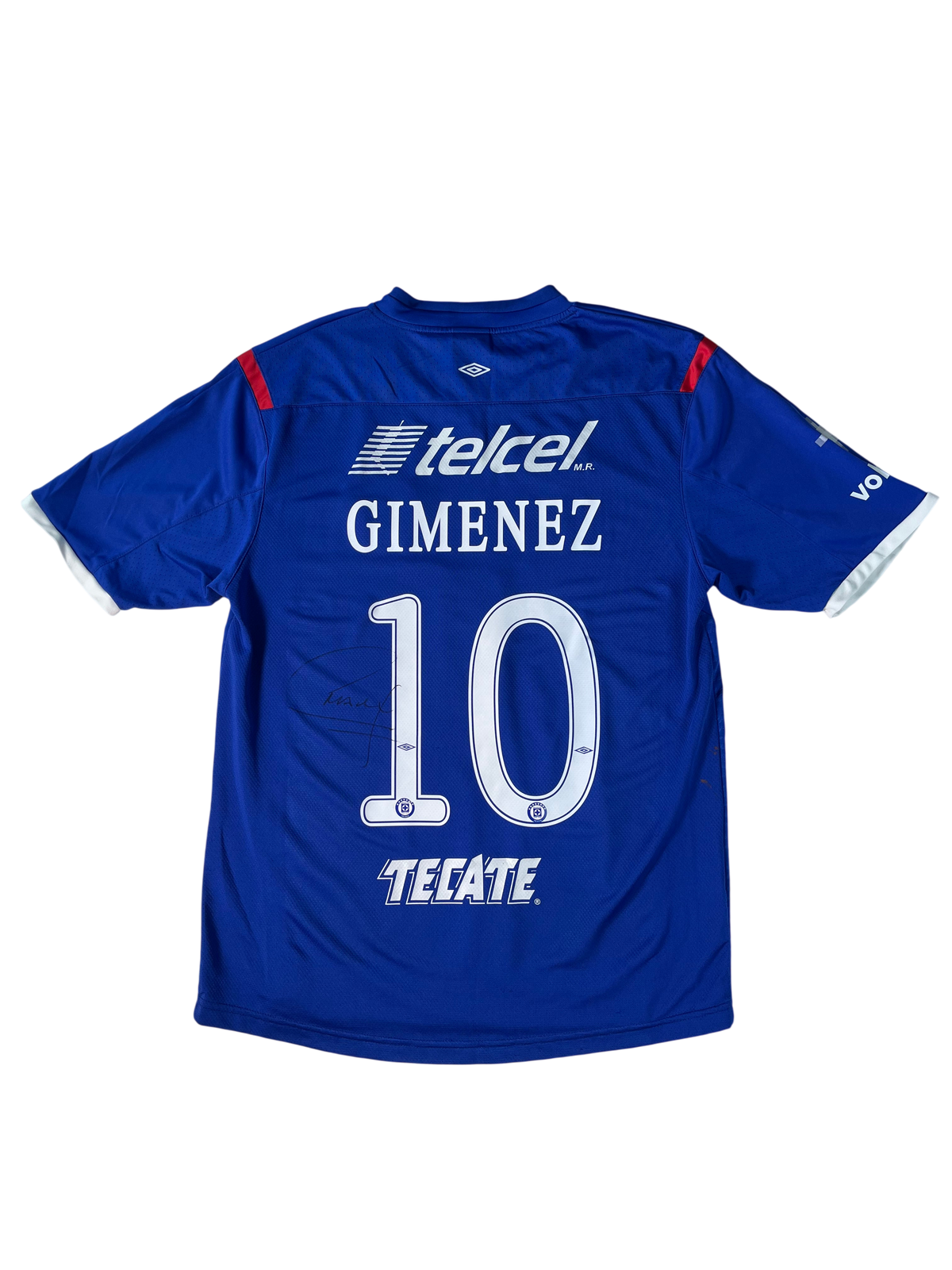 Jersey Cruz Azul Local 2011 2012 Autografiada Christian "Chaco" Giménez (XL)