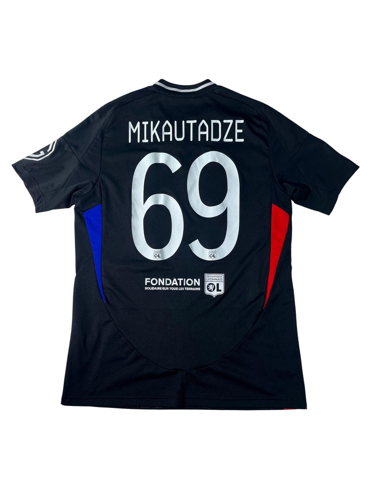 Jersey Olympique Lyon Visita *Europa League* 2024 2025 Georges Mikautadze (M)