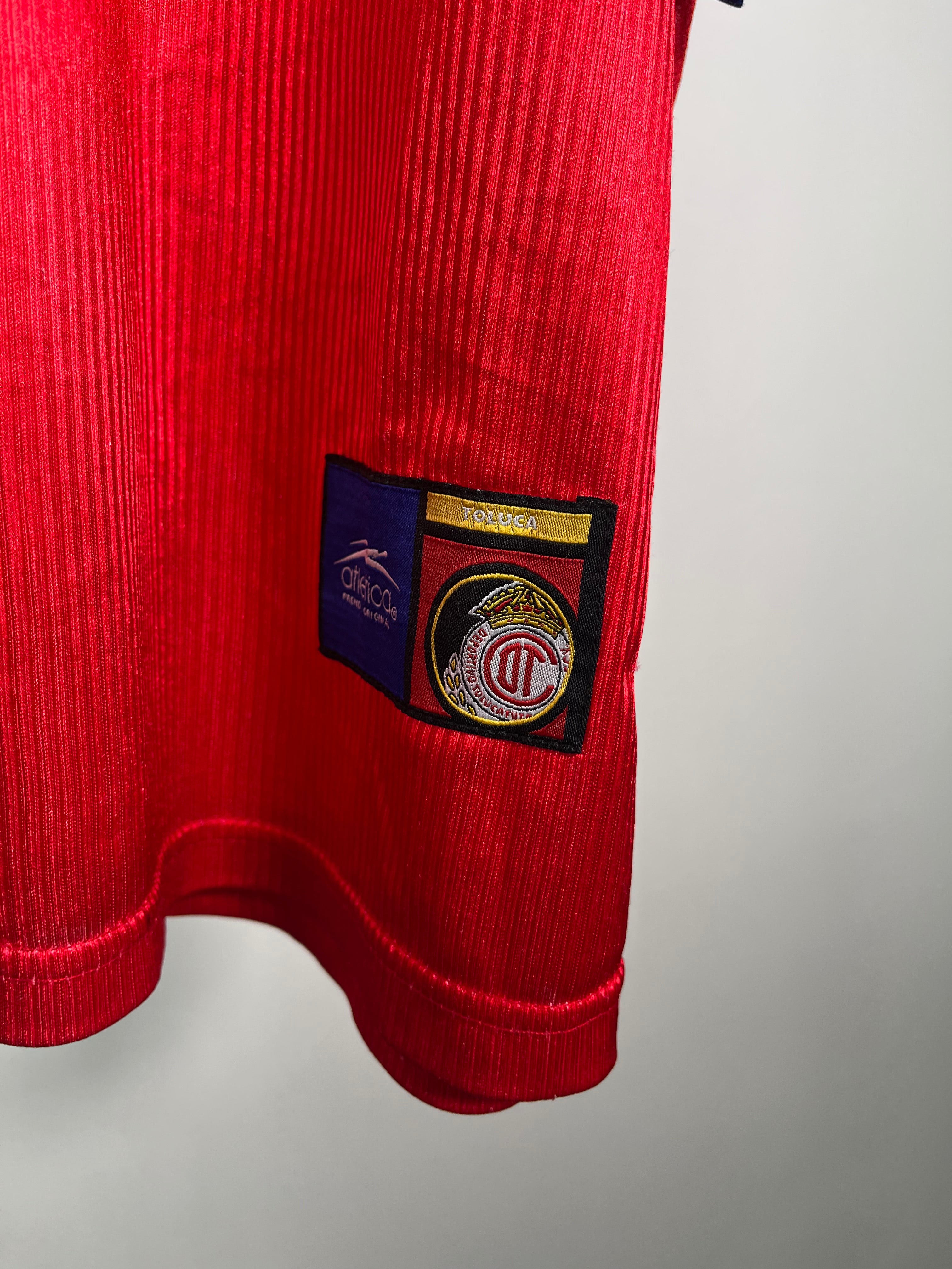Jersey Toluca Local 1999 2000 Autografiado José Saturnino Cardozo (L)