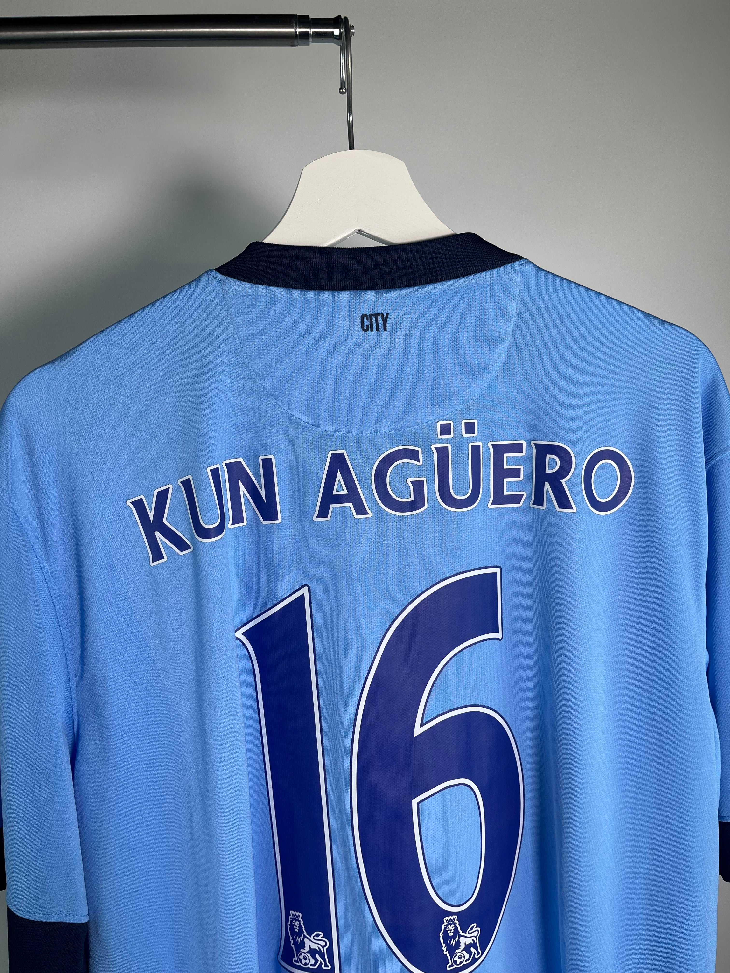Jersey Manchester City Local 2014 2015 Sergio Kun Aguero (XL)
