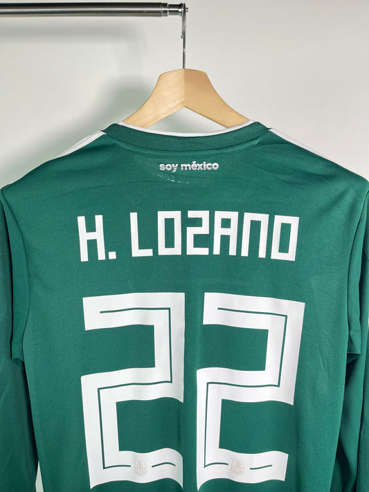 Jersey México Local 2018 2019 Manga Larga *Match Detail vs Alemania* Hirving Lozano (M)