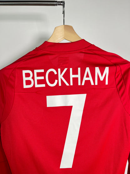 Jersey Inglaterra Visita 2010 2011 Manga Larga David Beckham (M)
