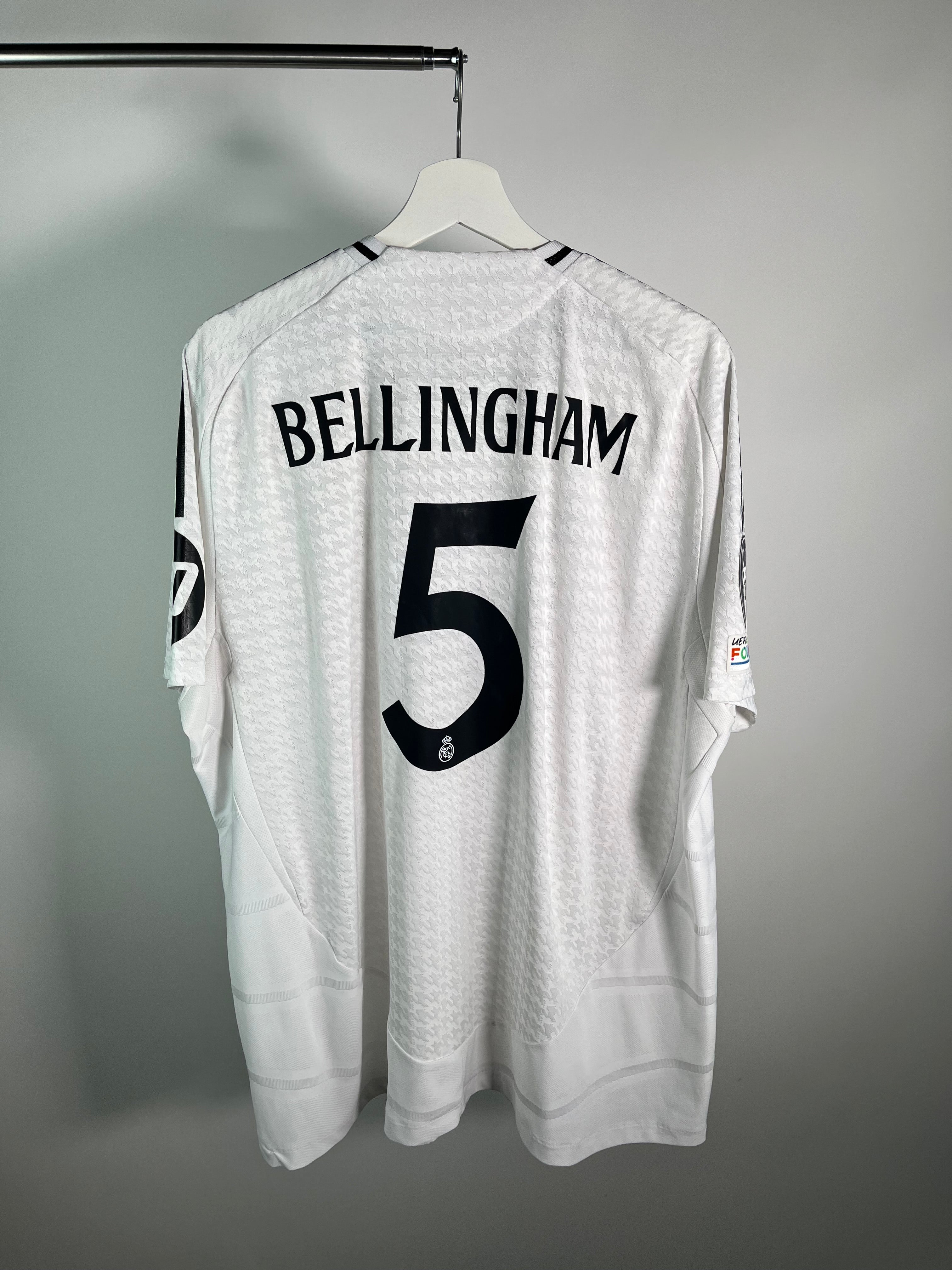 Jersey Real Madrid Local 2024 2025 Versión Jugador Jude Bellingham (XXL)