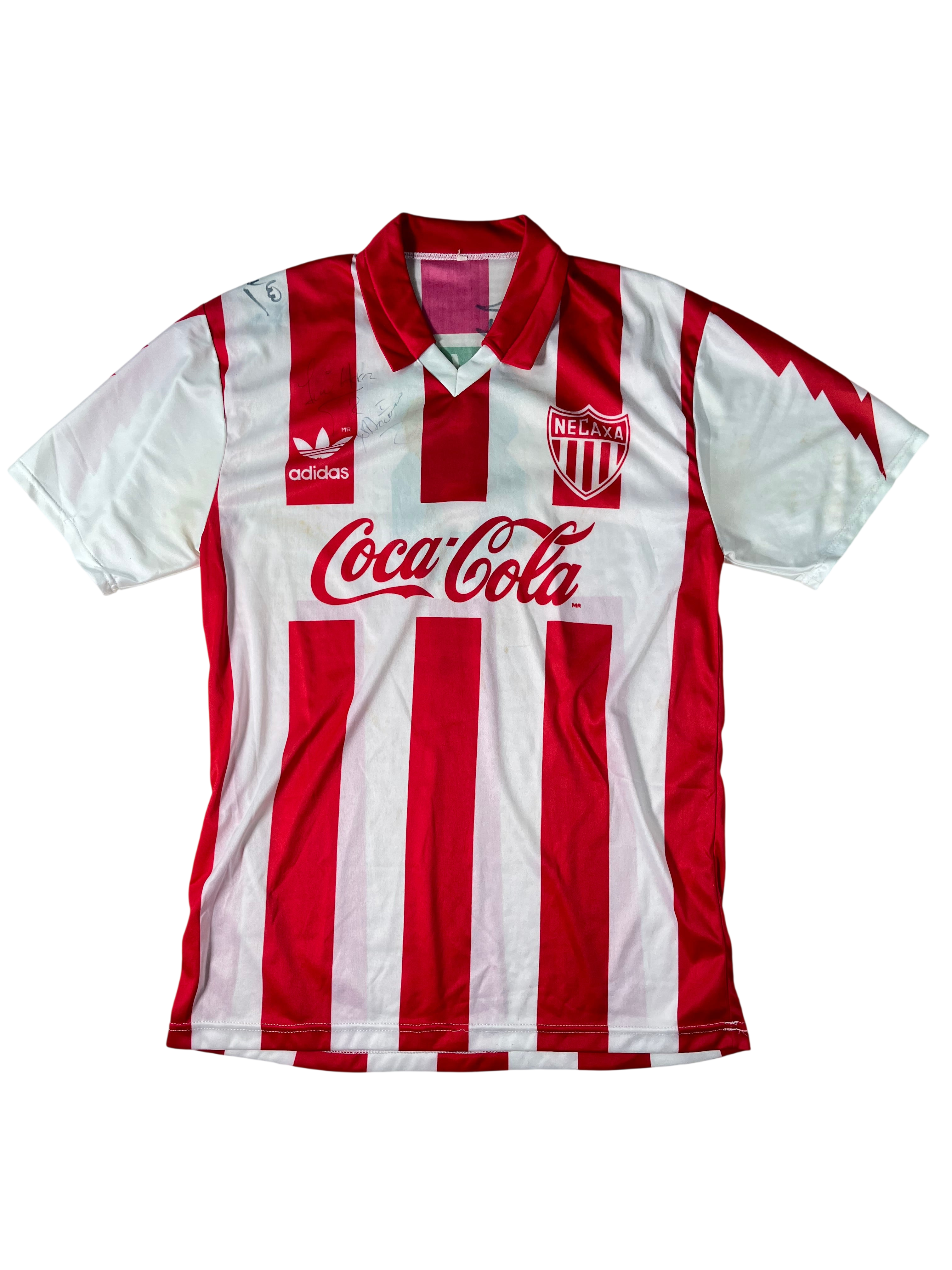 Jersey Necaxa Fuerzas Básicas Local 1994 1995 Utilería Autografiado (L)