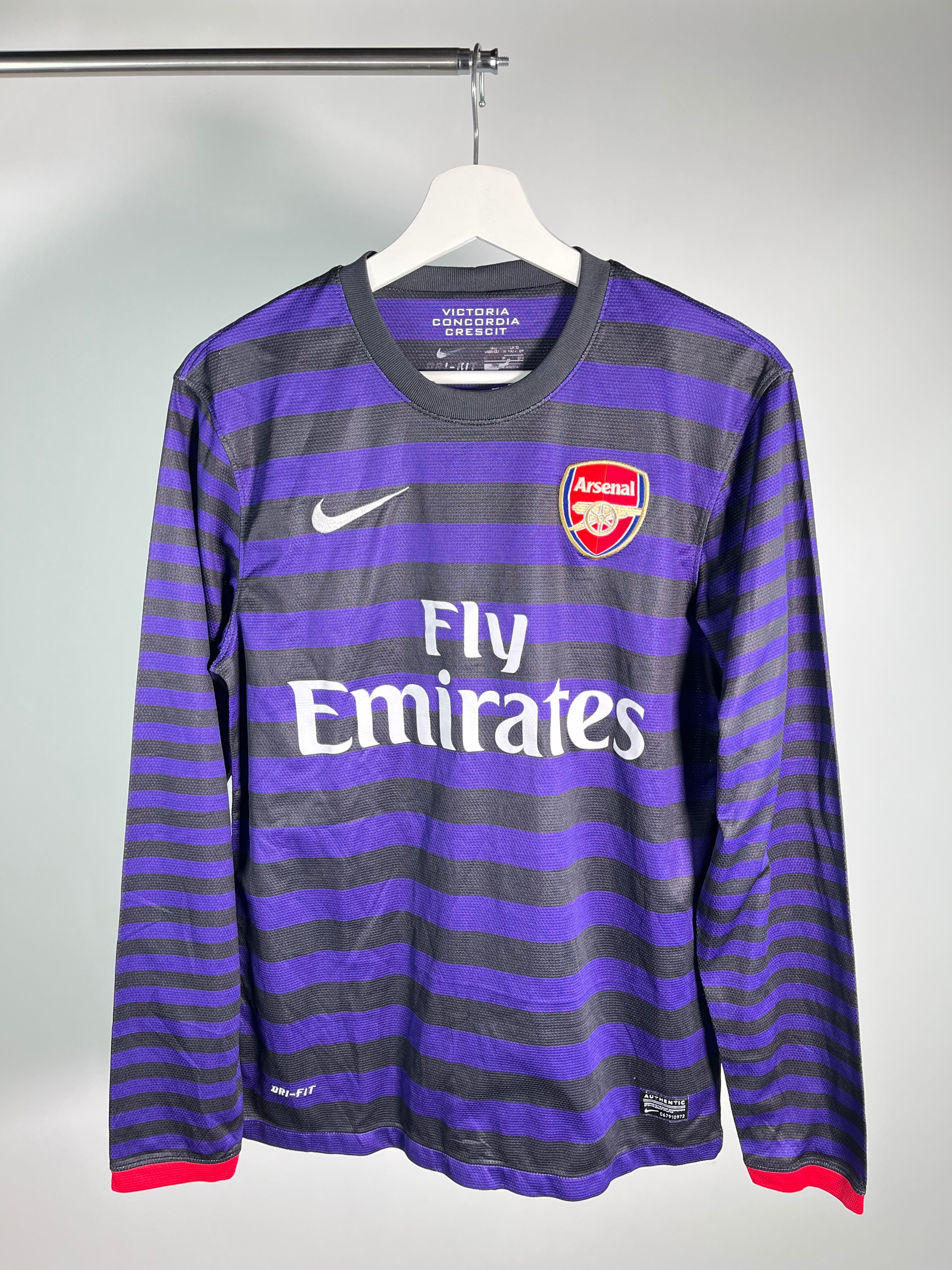 Jersey Arsenal Visita 2012 2013 Manga Larga (S)