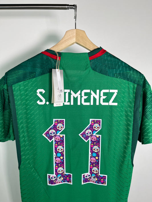 Jersey México Local 2022 2023 Versión Jugador Santiago Gimenez *C/Etiquetas* (L)