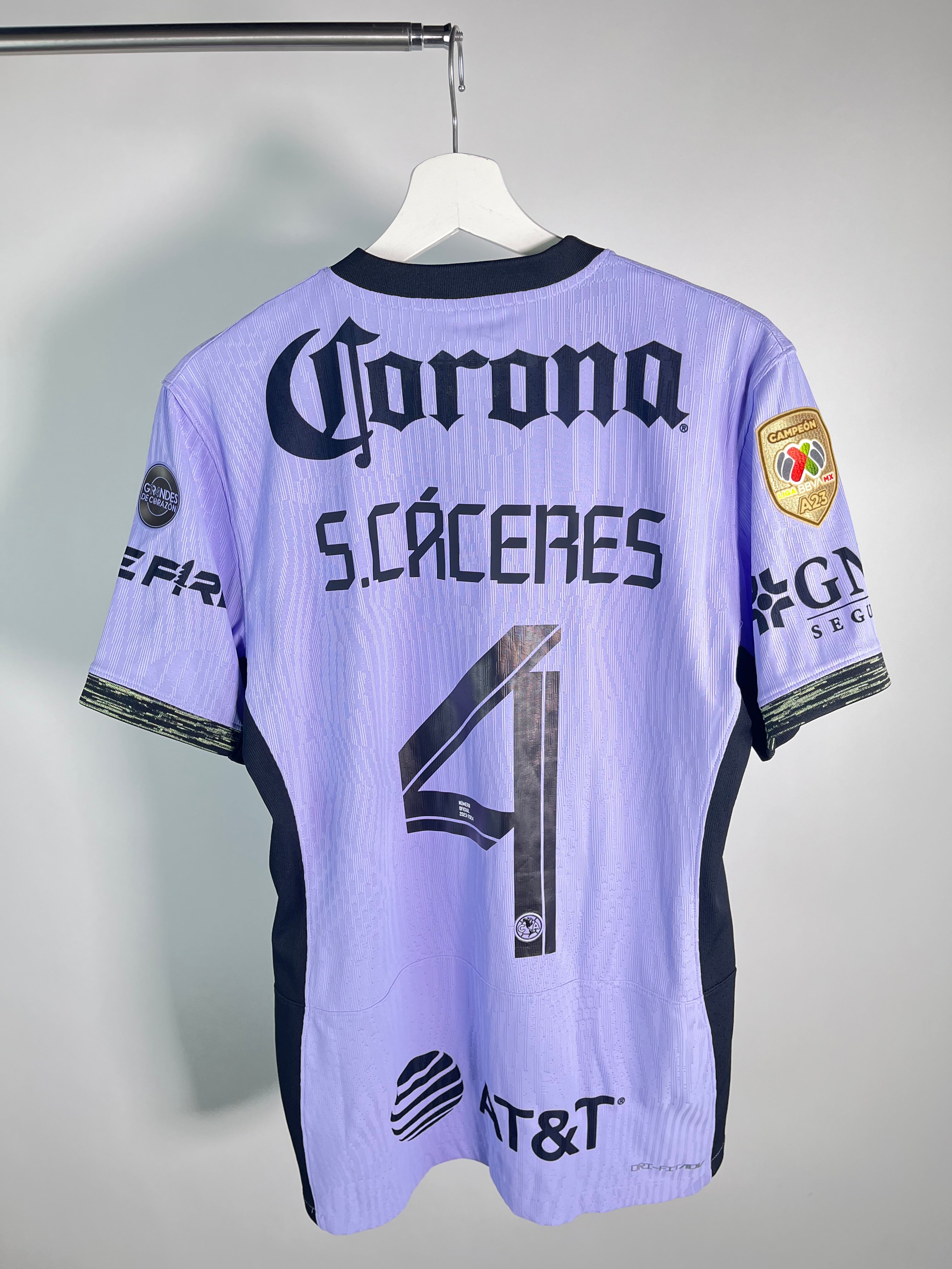 Jersey Club América Tercero 2023 2024 Match Worn Sebastián Cáceres (M)