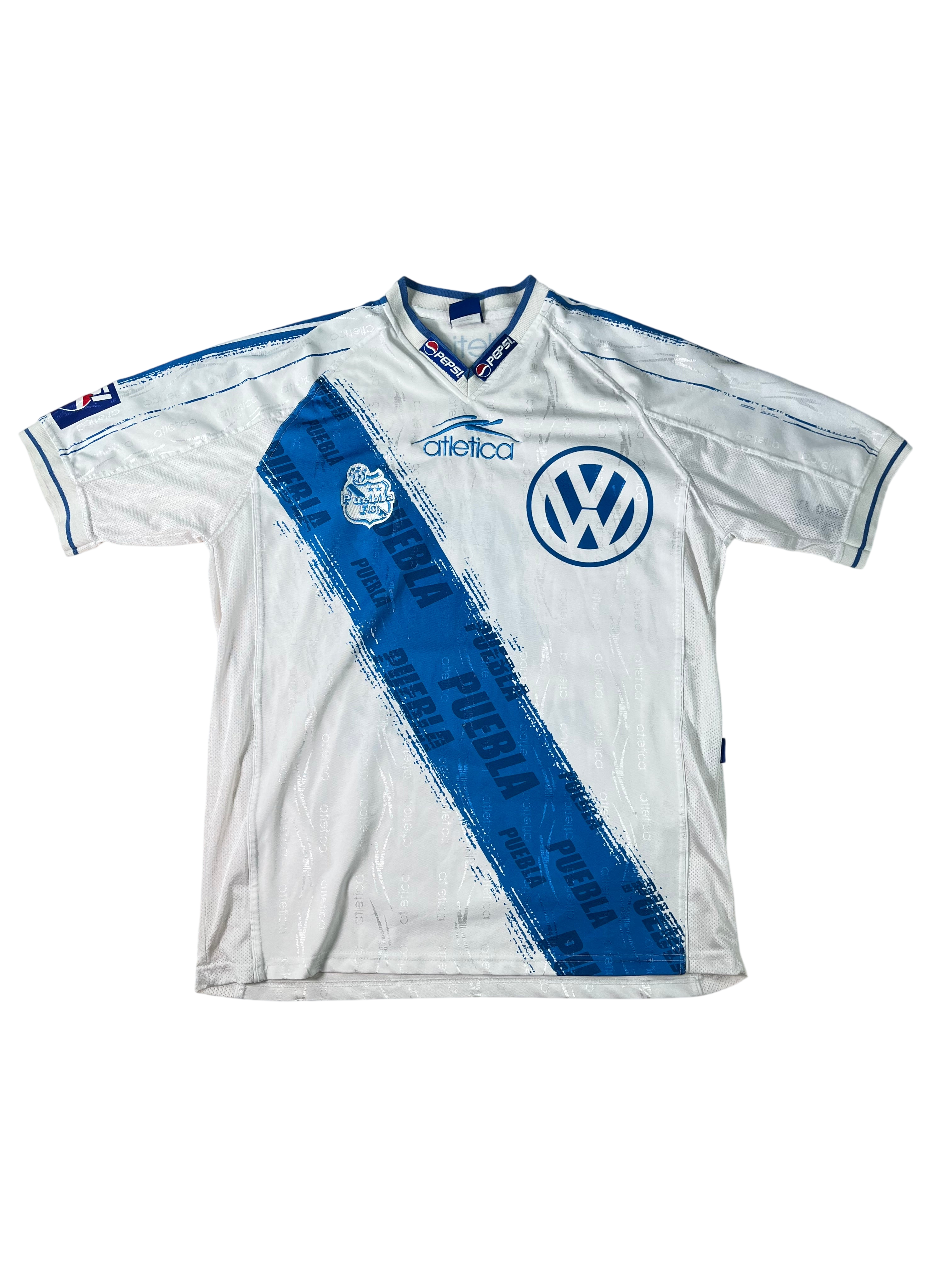 Jersey Puebla Local 1999 2000 Utilería Alberto García Aspe (L)