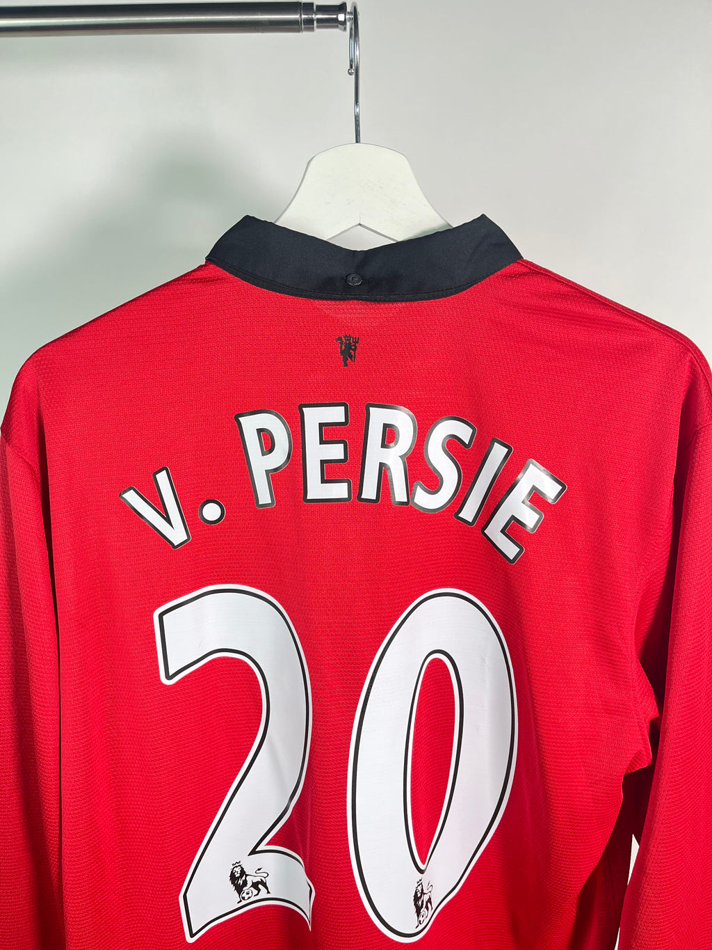 Jersey Manchester United Local 2013 2014 Manga Larga Robin Van Persie (L)