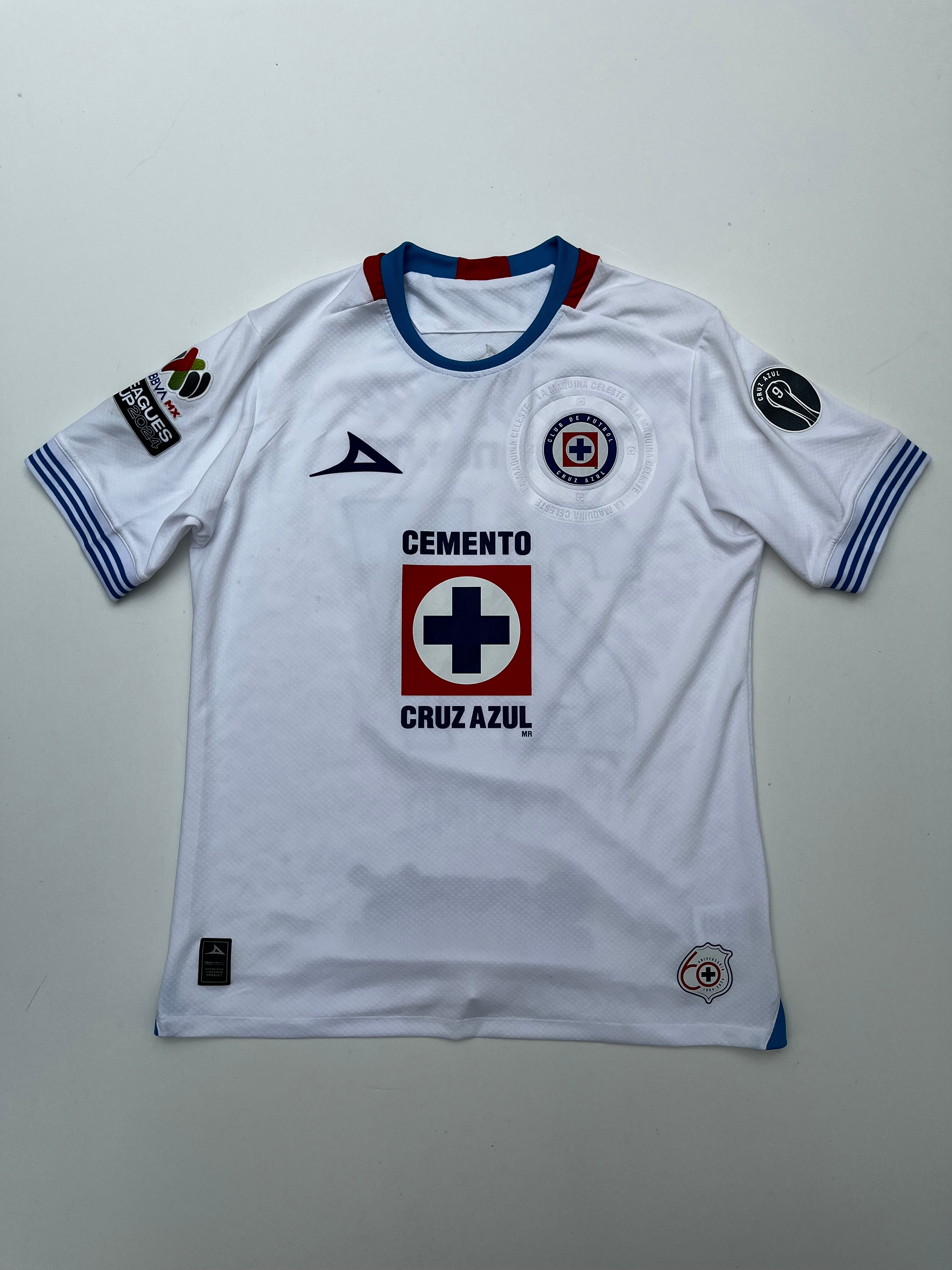 Jersey Cruz Azul Visita 2024 2025 Match Worn Luis Romo (M)