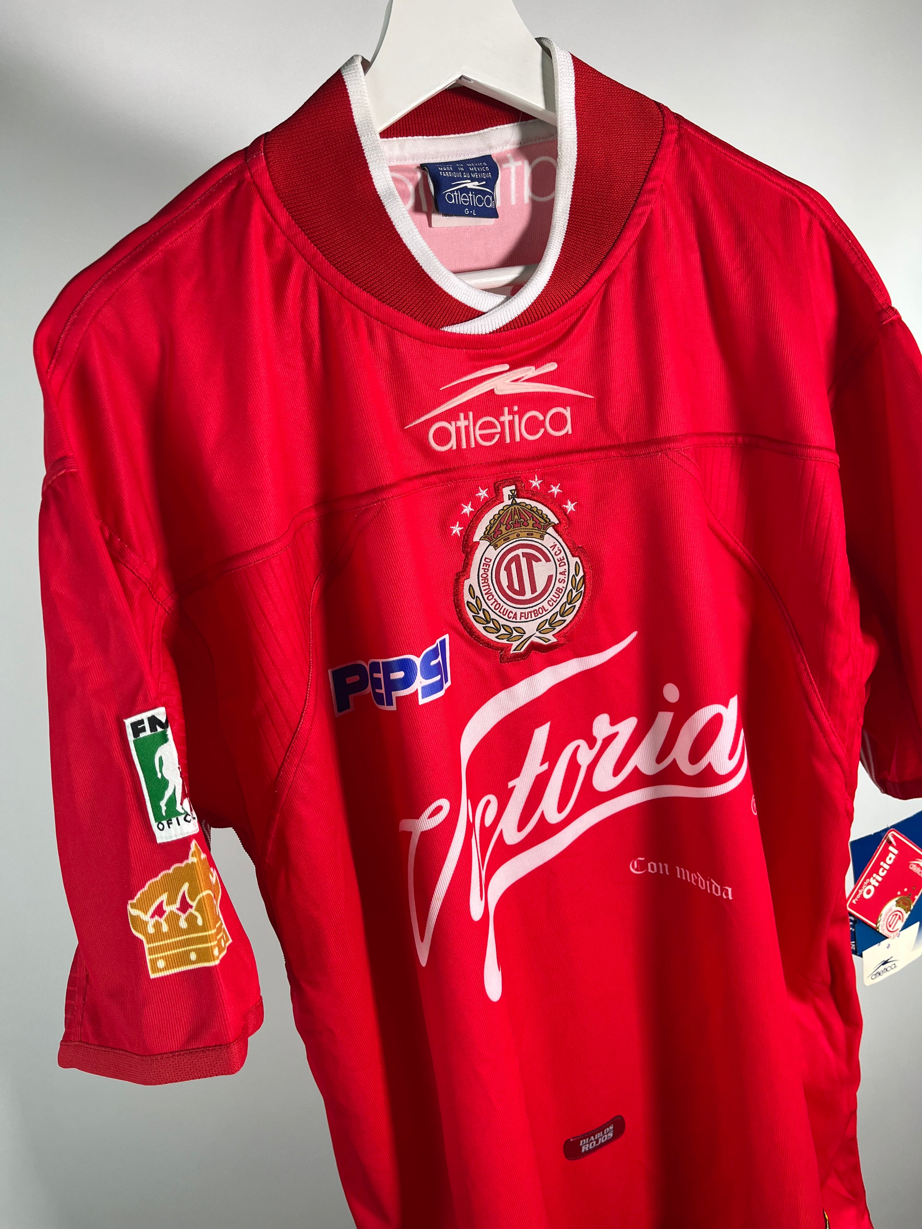 Jersey Toluca Local 2000 2001 *C/Etiquetas* (L)