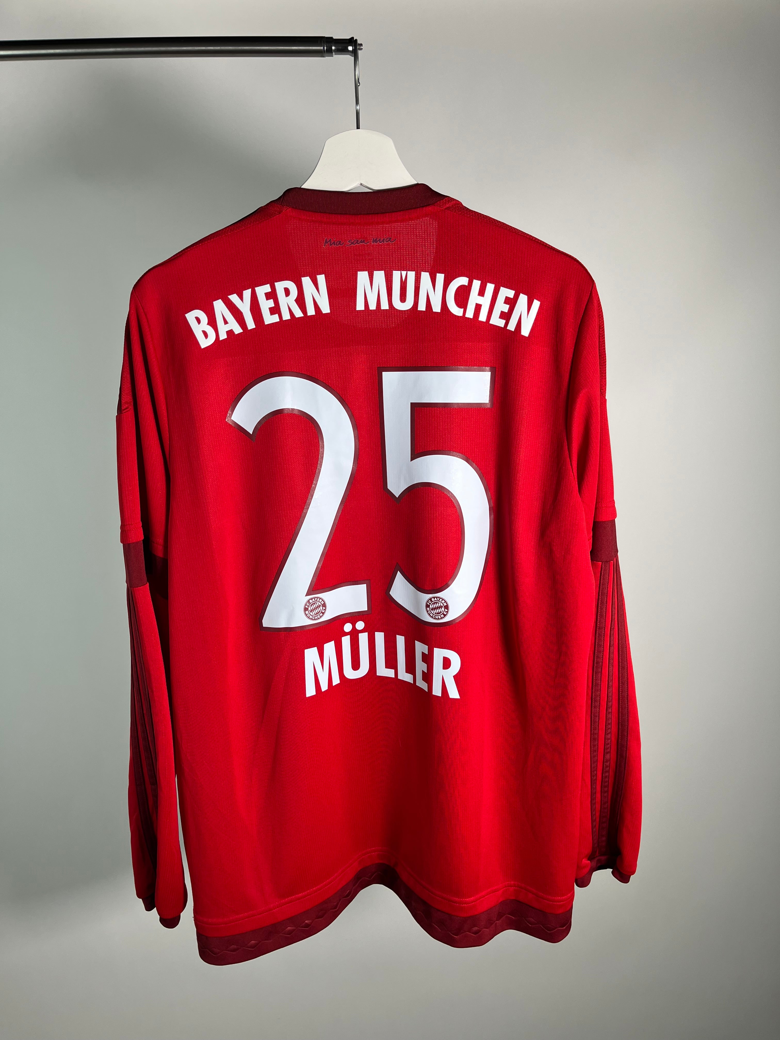 Jersey Bayern Munich Local 2015 2016 Manga Larga Thomas Muller (L)