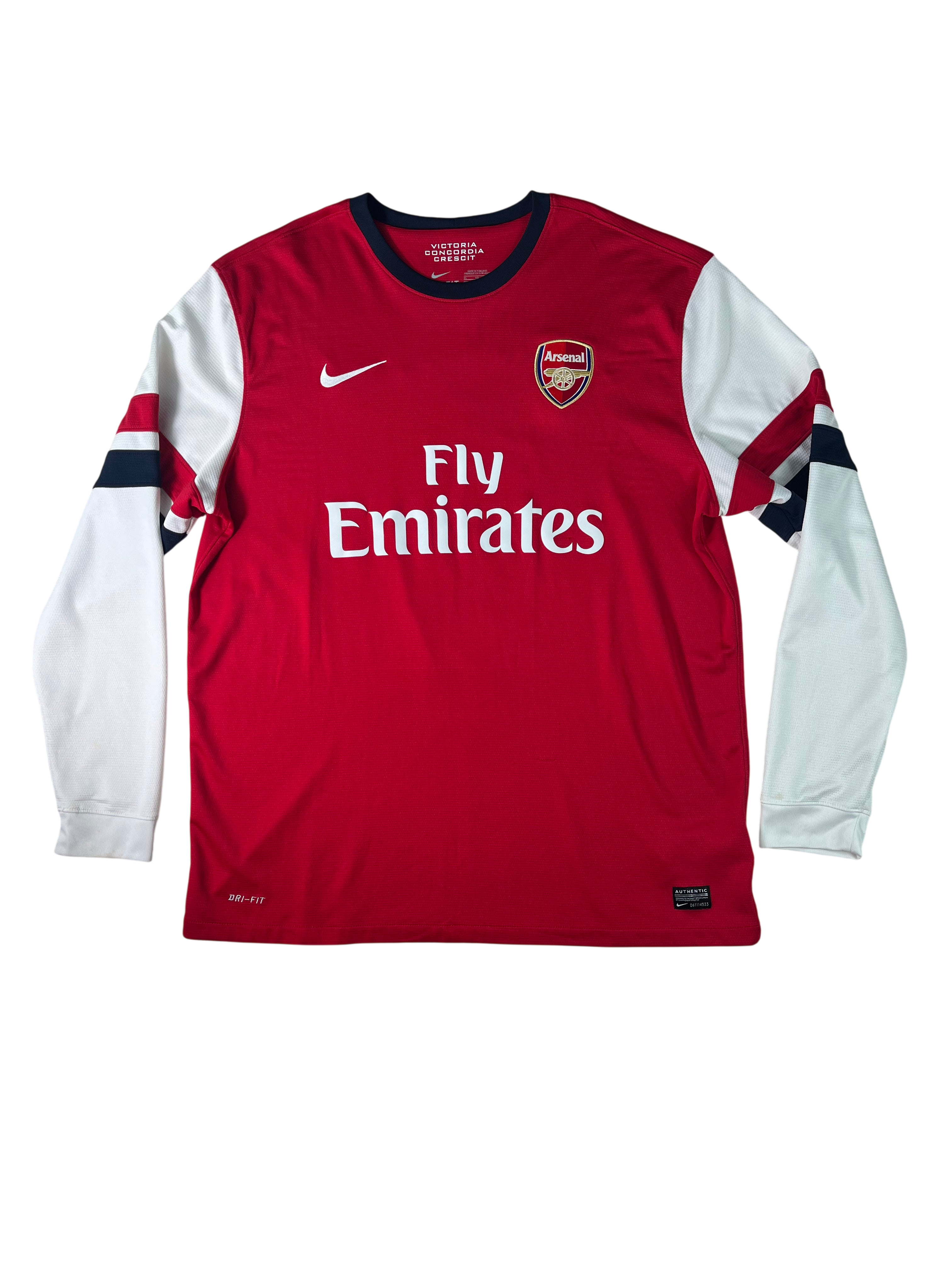 Jersey Arsenal Local 2013 2014 Manga Larga Lukas Podolski (XL)