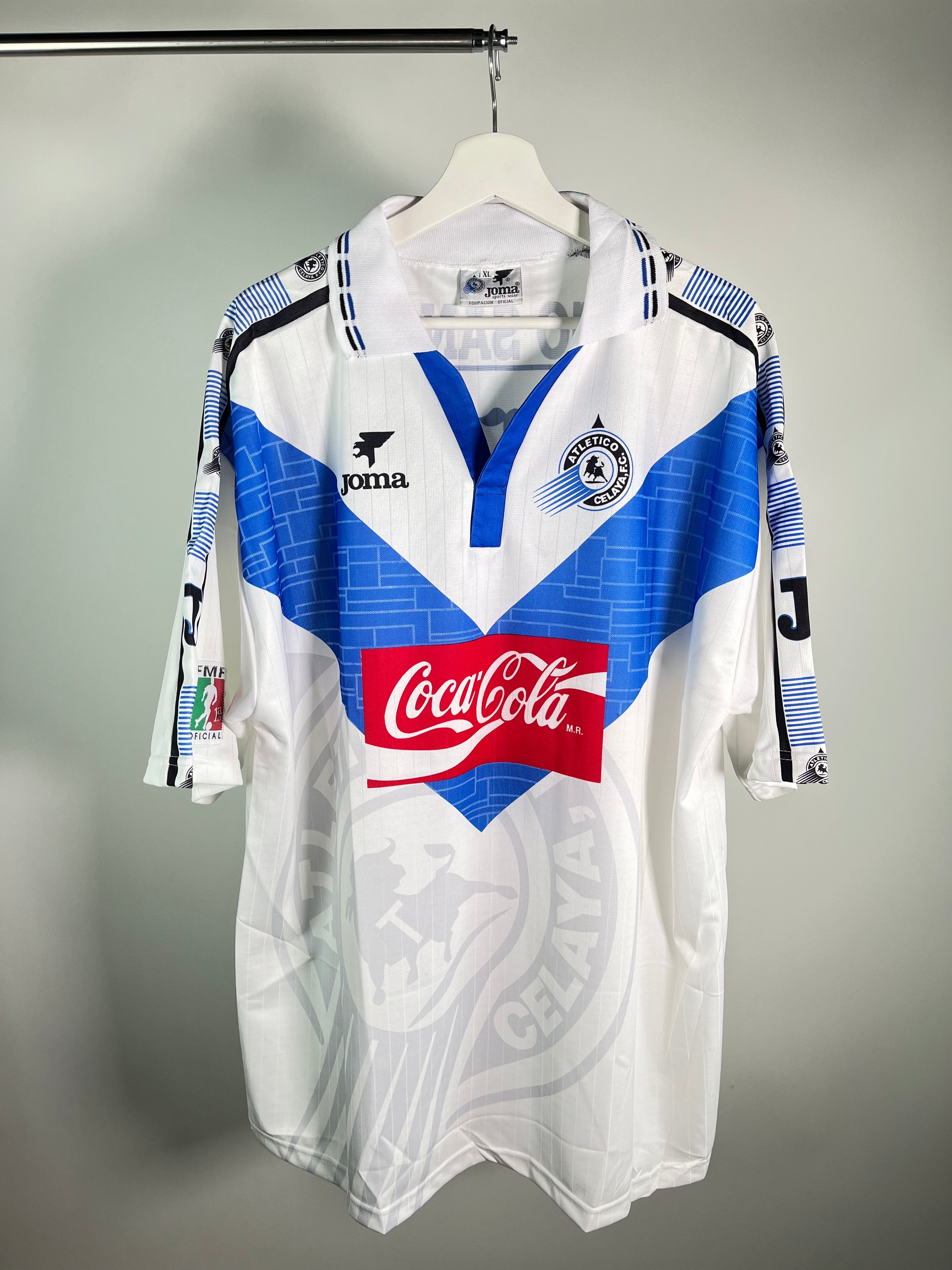Jersey Celaya Local 1996 1997 Autografiado Por Hugo Sanchez (XL)