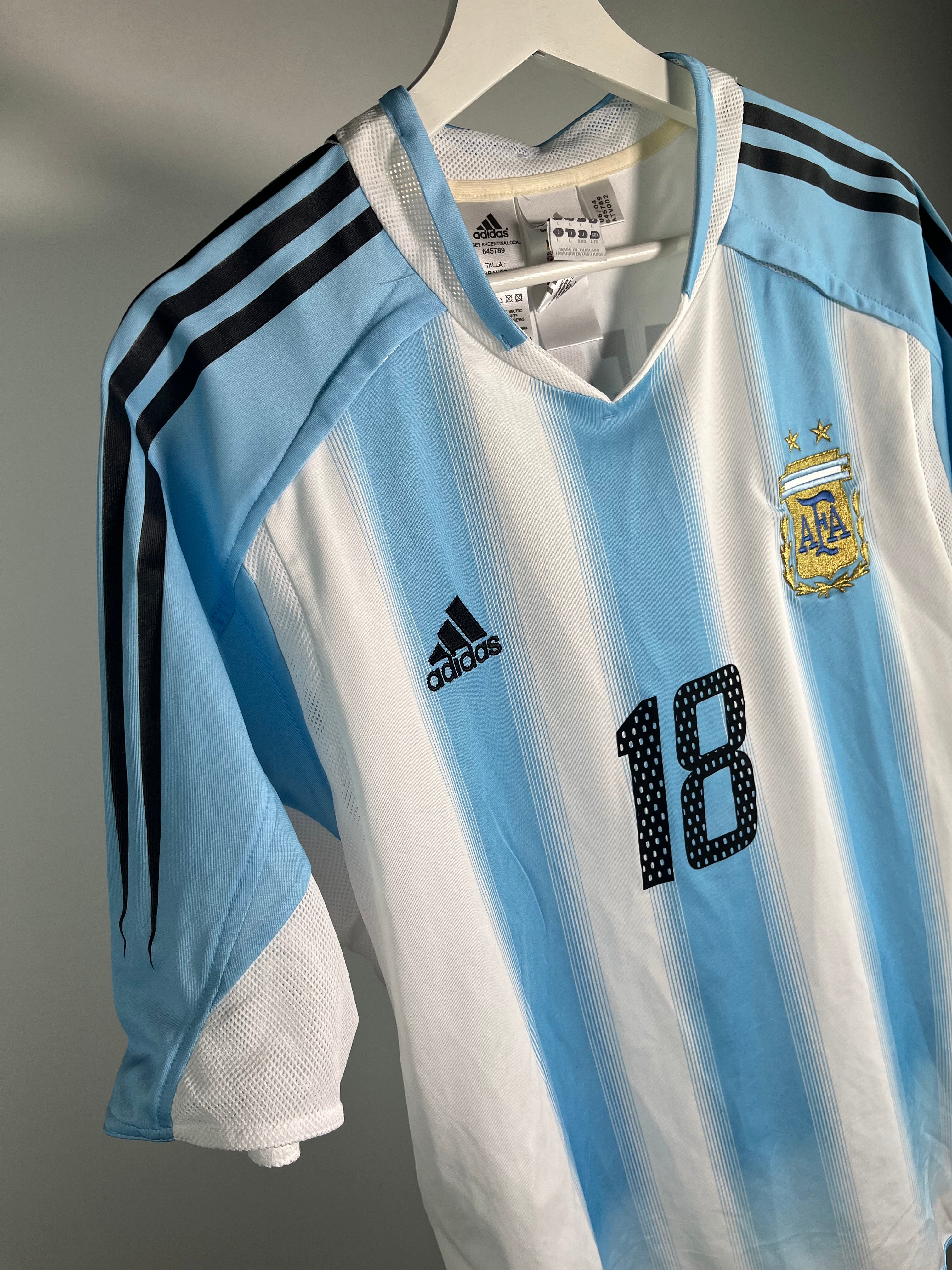 Jersey Argentina Local 2004 2006 Lionel Messi *C/Etiquetas* (L)