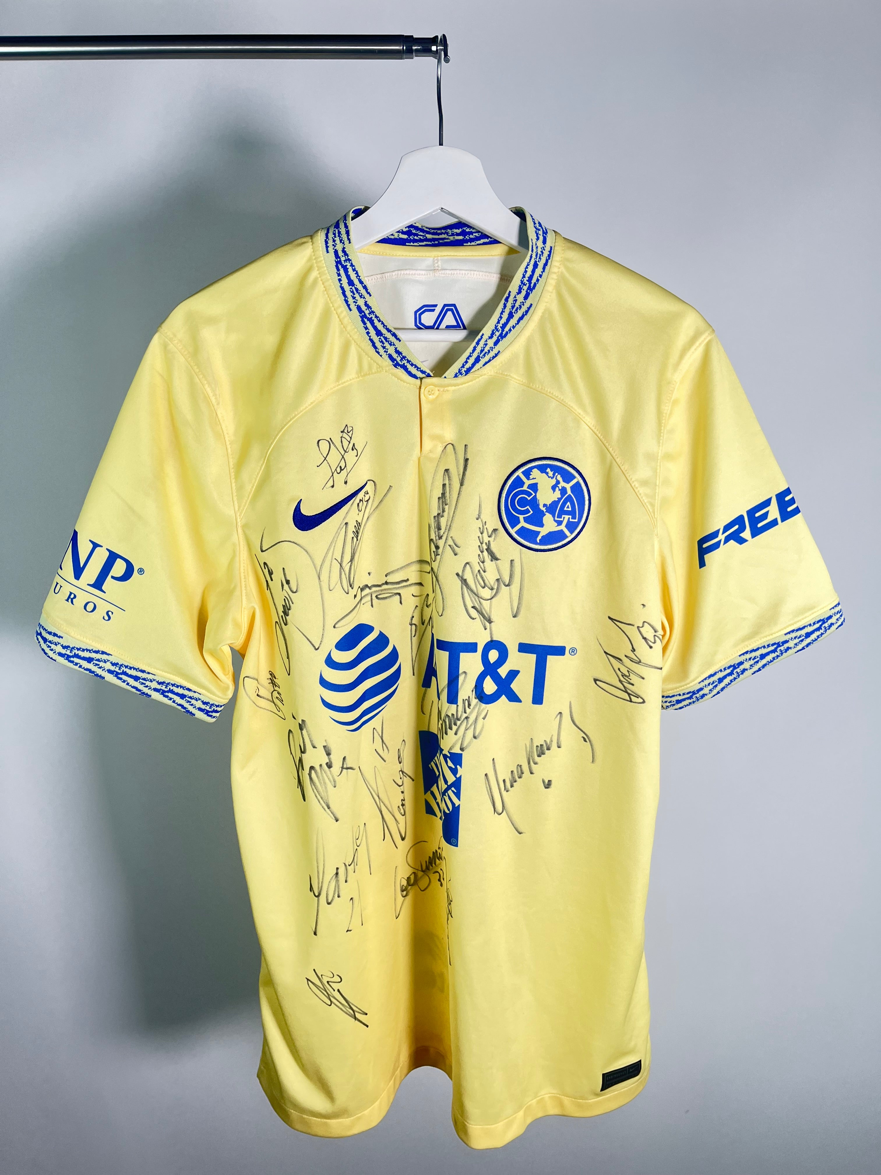 Jersey Club América Local 2022 2023 Autografiado Álvaro Fidalgo (L)
