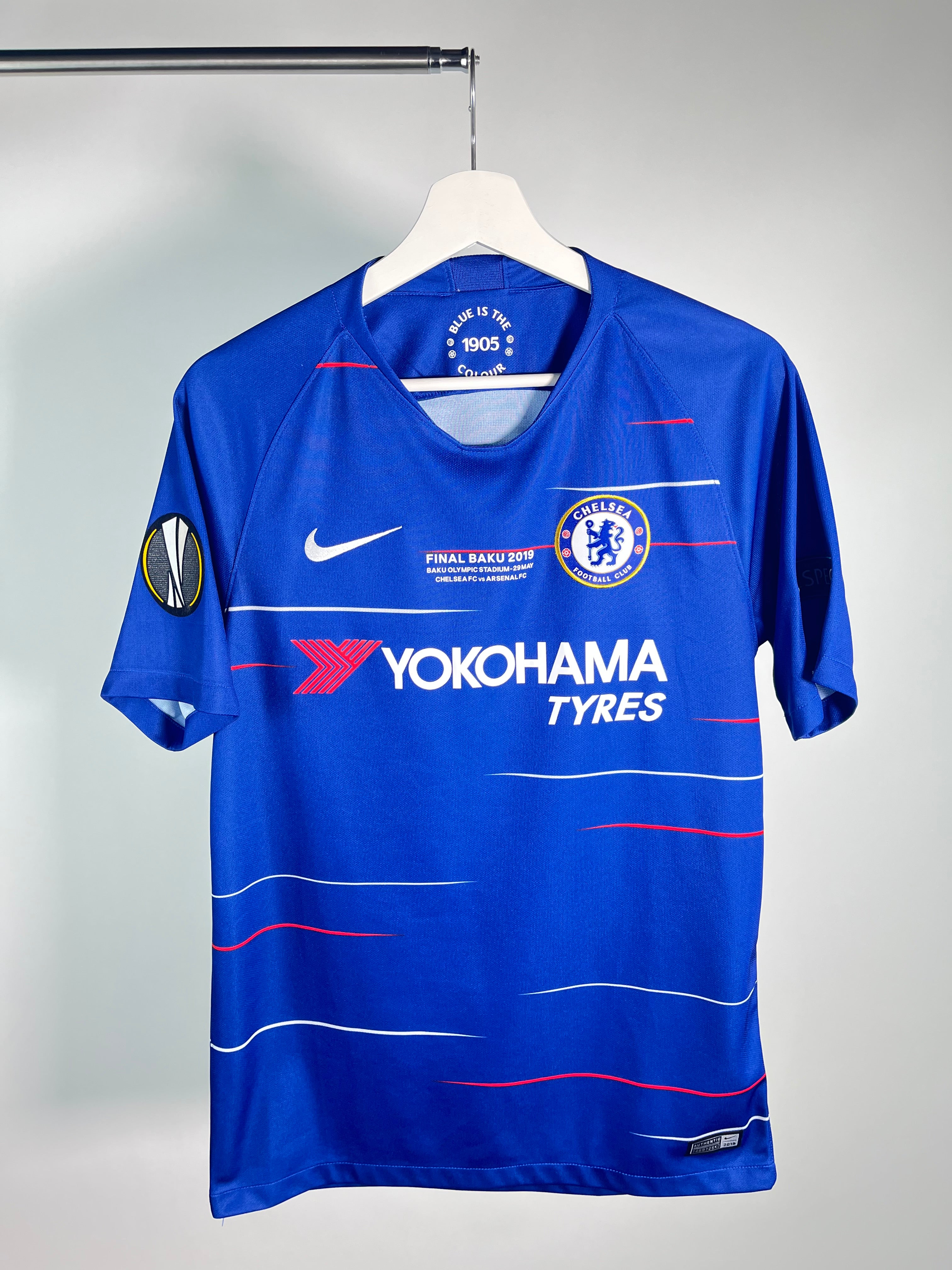 Jersey Chelsea Local 2018 2019 Match Detail Final Europa League vs Arsenal (S)