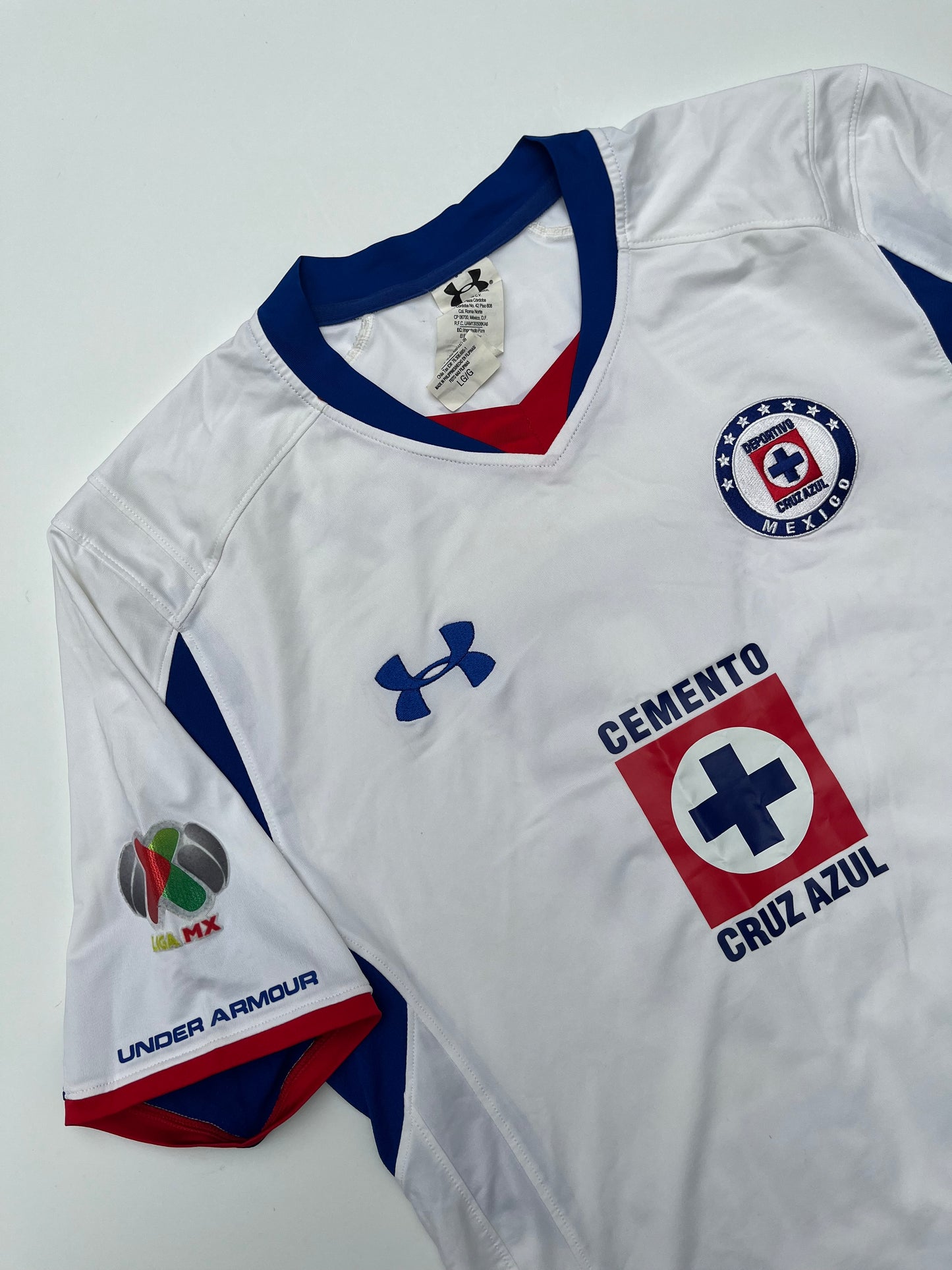Jersey Cruz Azul Visita 2014 2015 Roque Santa Cruz Autografiado (L)