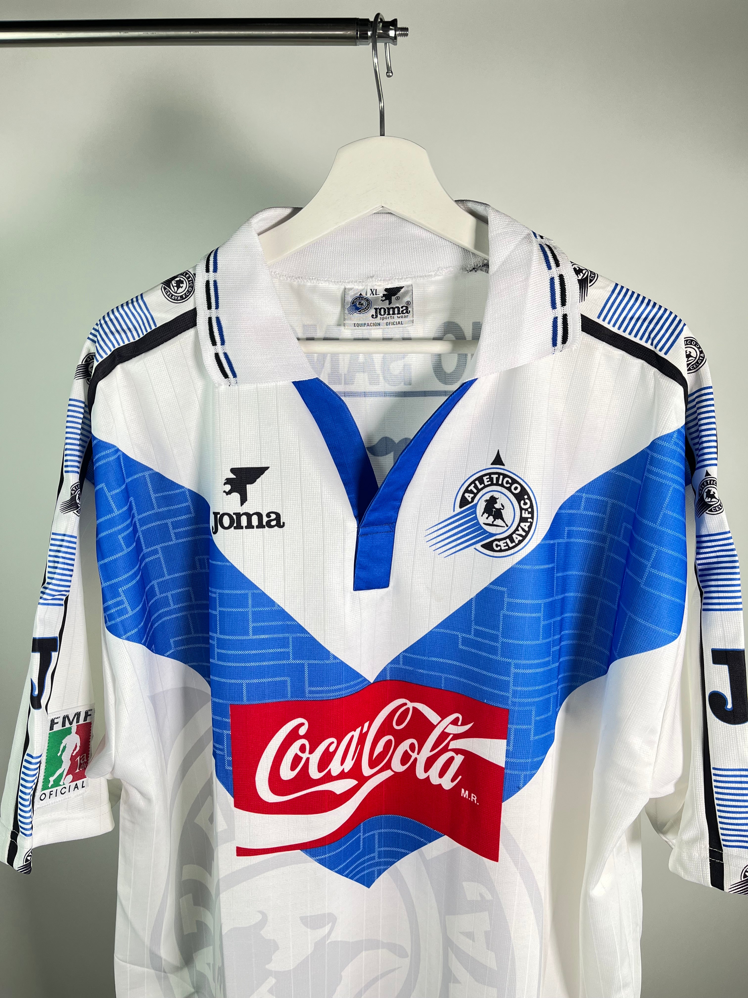 Jersey Celaya Local 1996 1997 Autografiado Por Hugo Sanchez (XL)