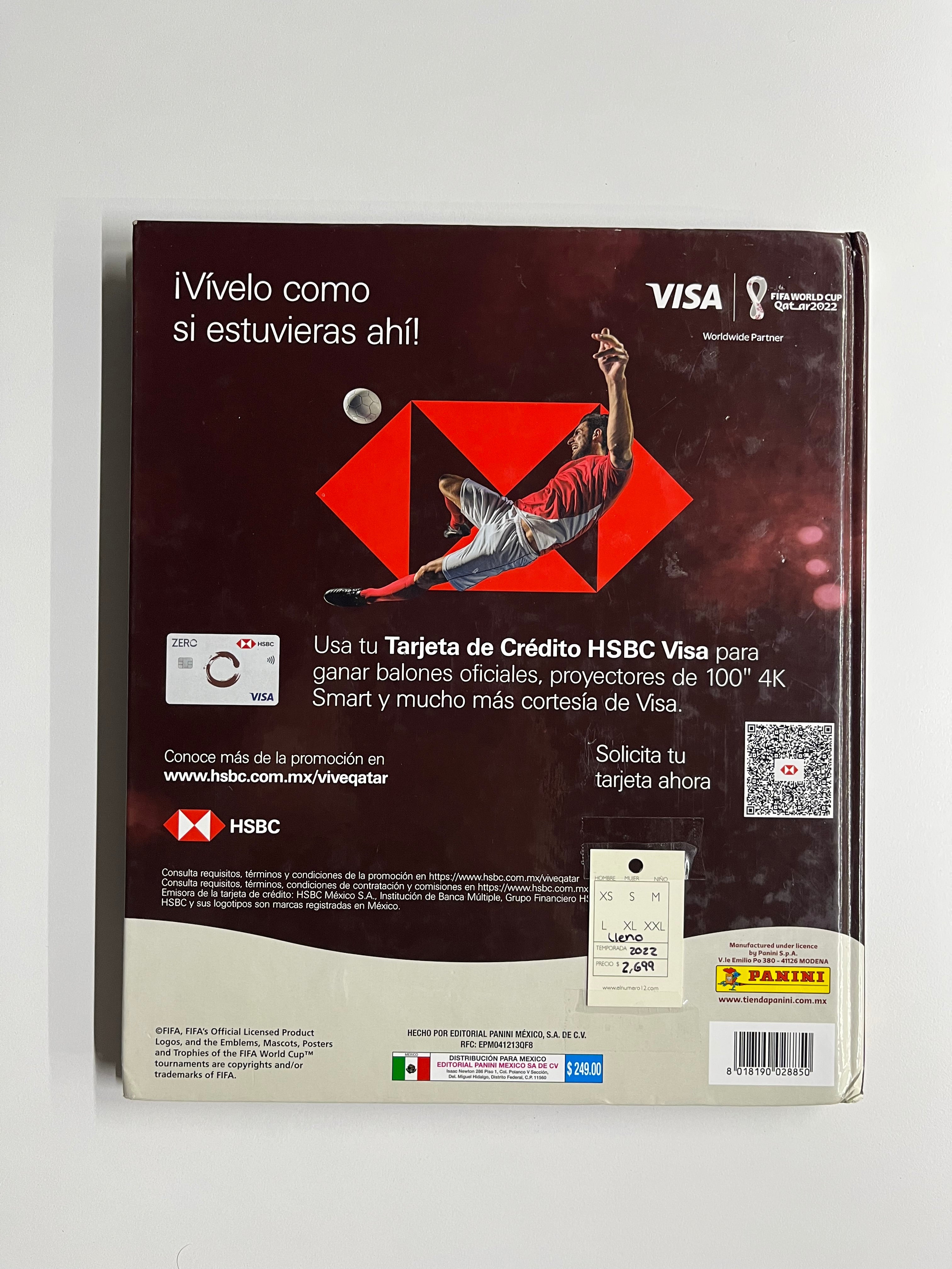 Álbum Panini Mundial Qatar 2022 Edición Pasta dura (Completo)