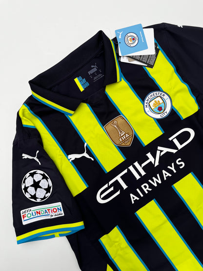 Jersey Manchester City Visita 2024 2025 Versión Jugador *Con Caja* Erling Haaland (M)