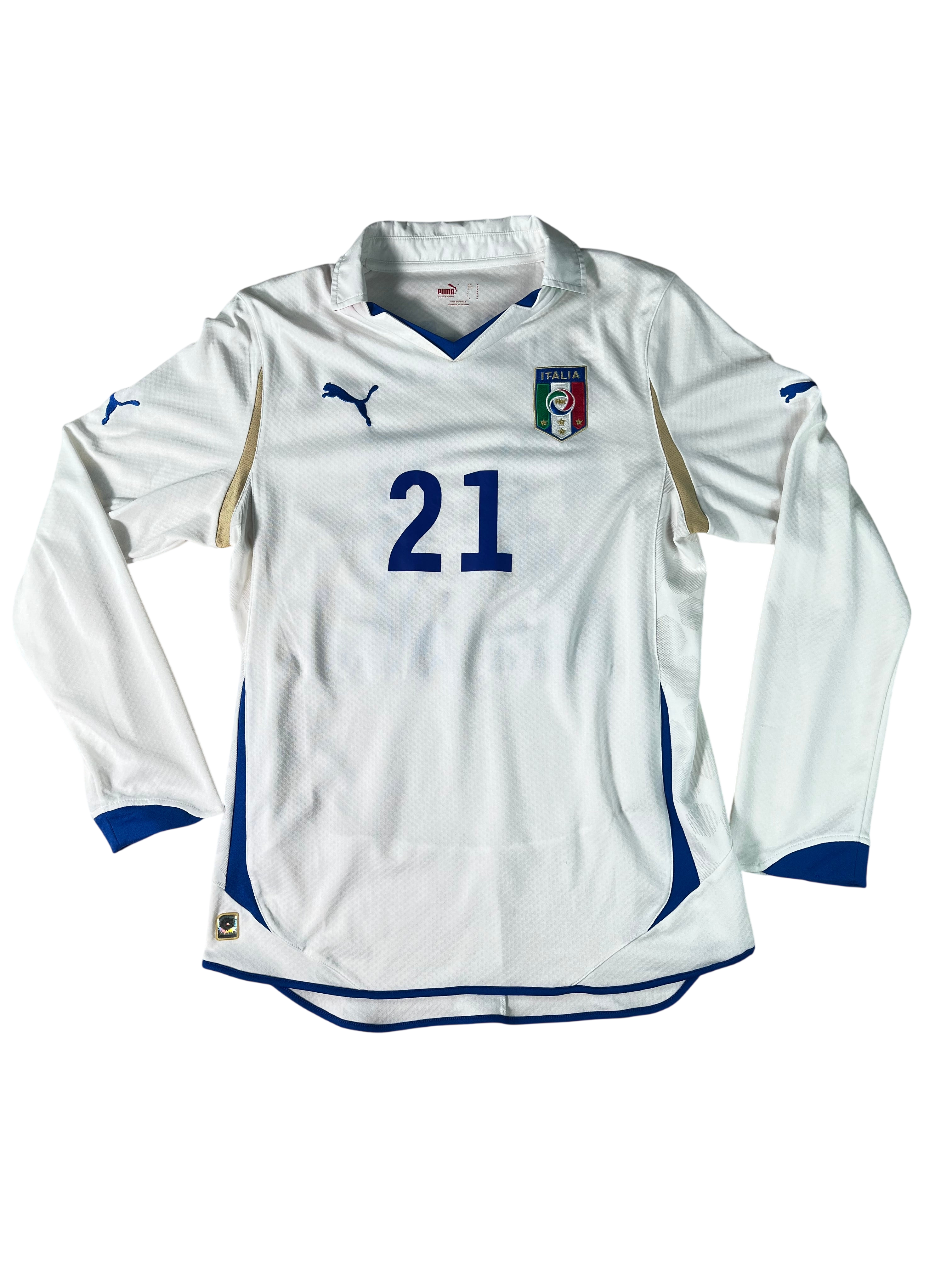 Jersey Italia Visita 2010 2012 Manga Larga Andrea Pirlo (M)