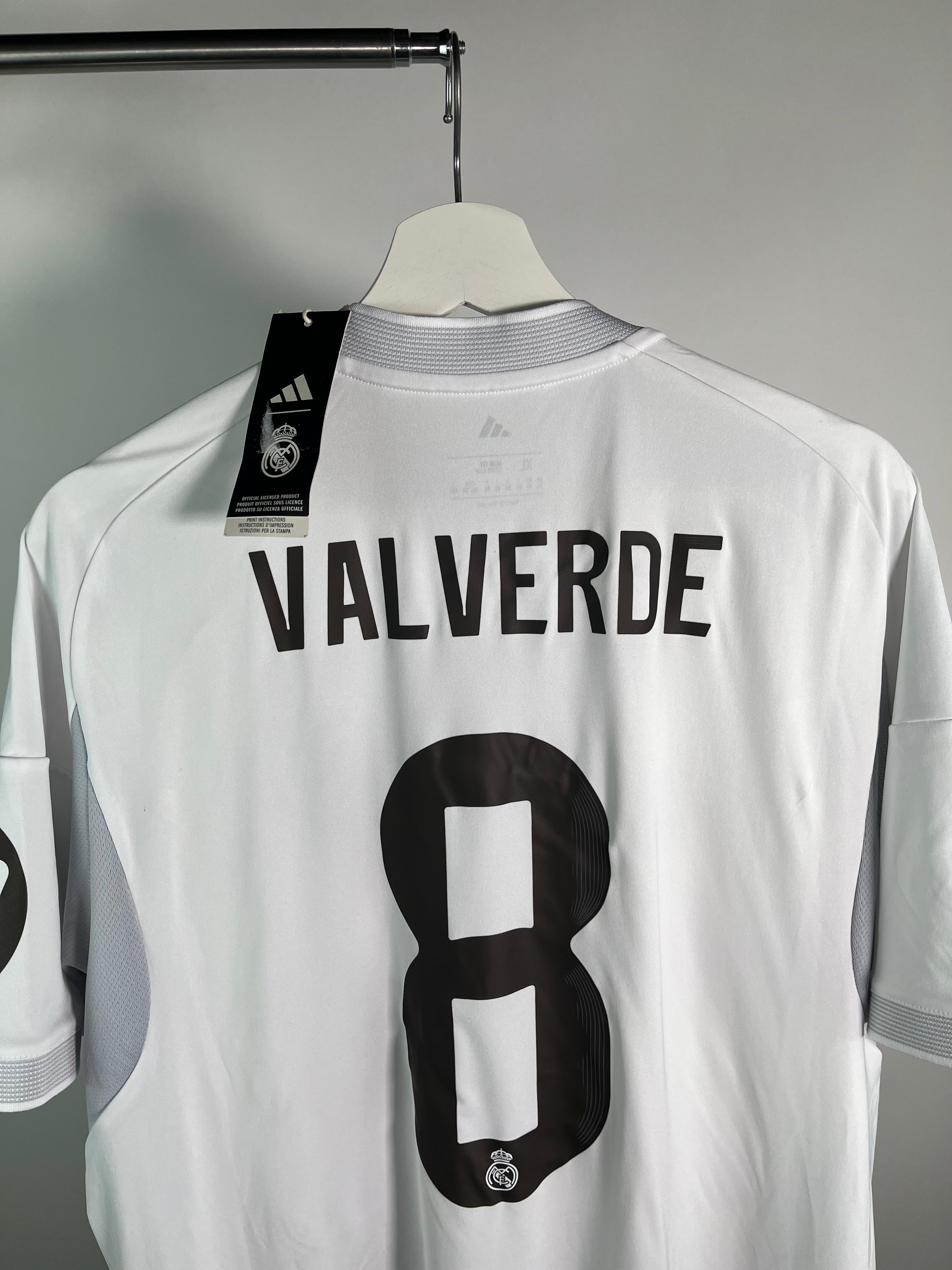 Jersey Real Madrid Local 2025 2026 *C/Etiquetas* Federico Valverde (XL)