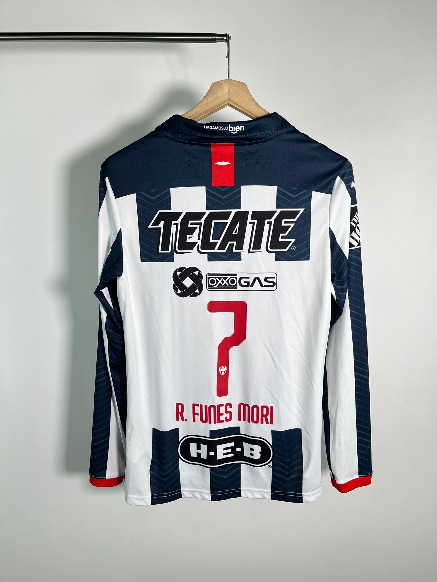 Jersey Rayados Monterrey Local 2019 2020 Manga Larga Rogelio Funes (M)