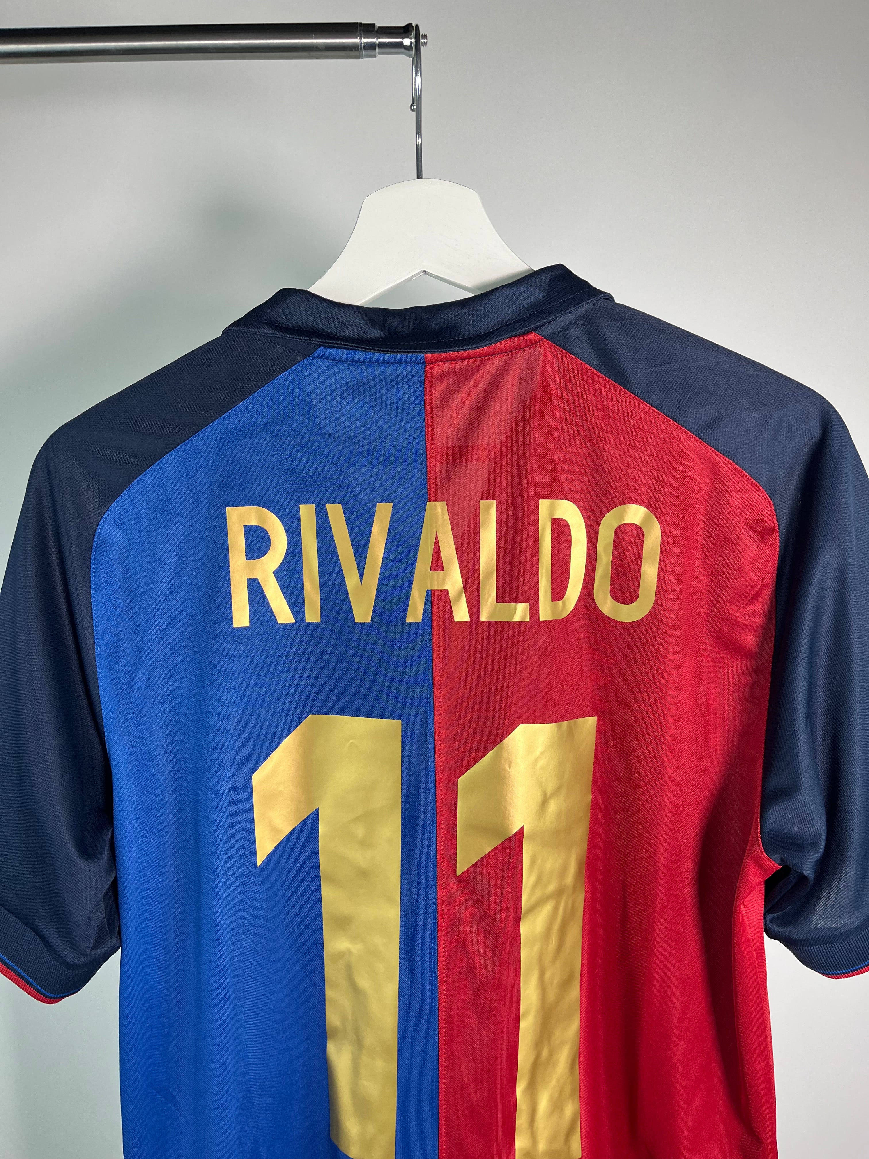 Jersey Barcelona Local 1999 2000 *Reedición Centenario* Rivaldo (S)