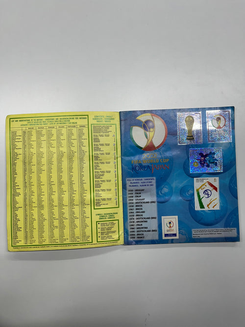 Álbum Panini Mundial Corea Japón 2002