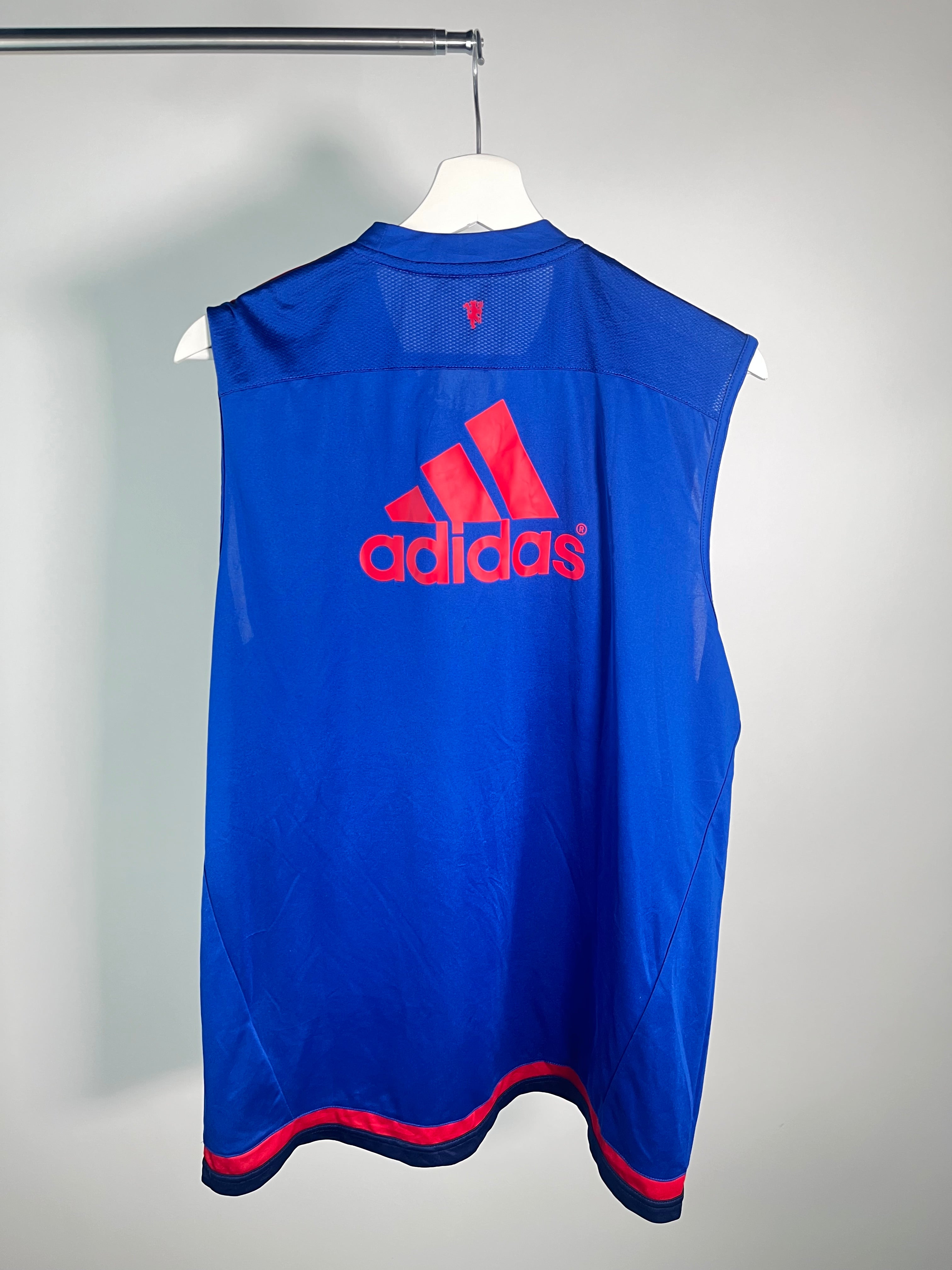 Jersey Manchester United Entrenamiento 2015 2016 Versión Jugador *Sin Mangas* (XL)