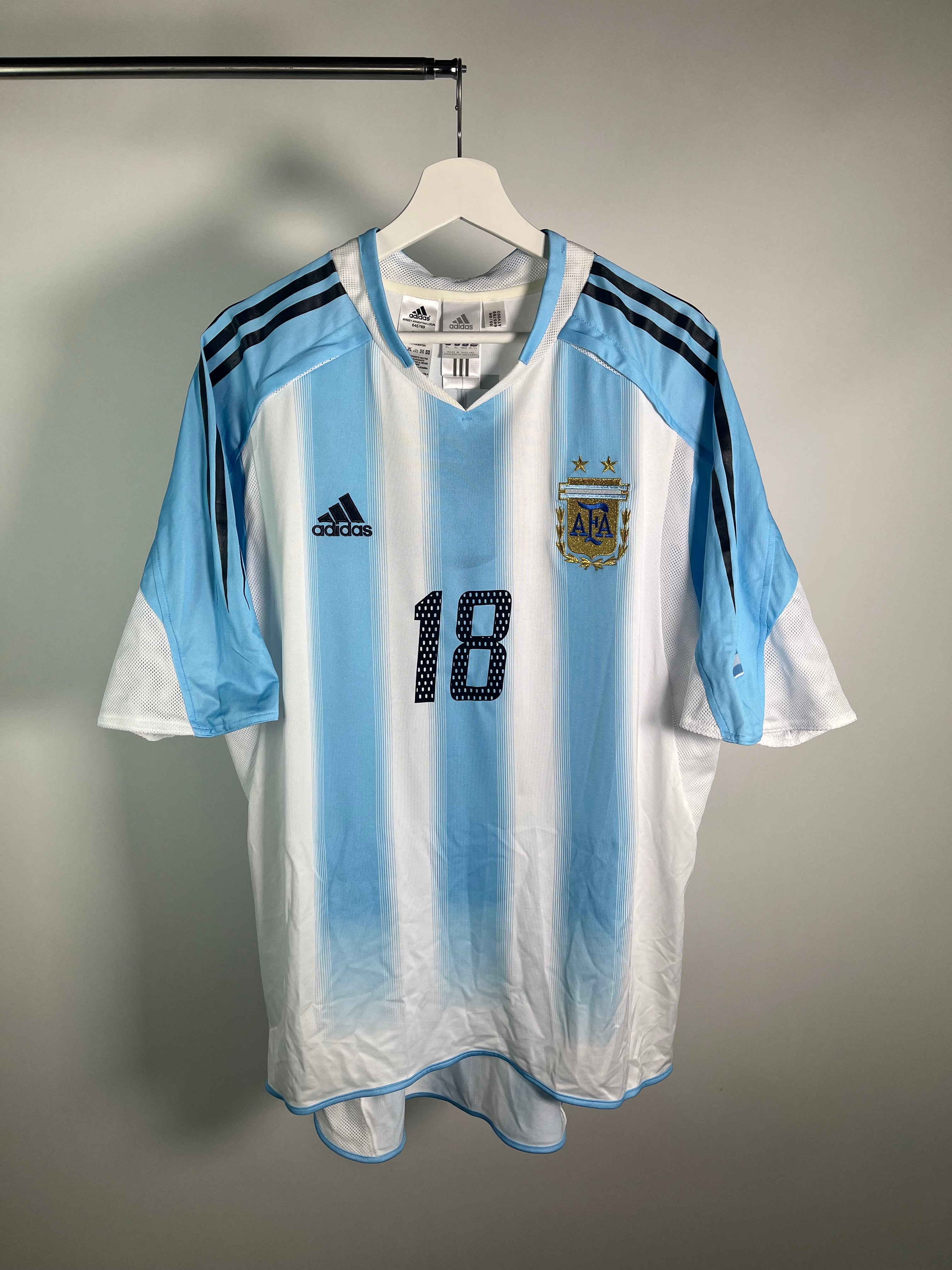 Jersey Argentina Local 2004 2006 Lionel Messi *C/Etiquetas* (XL)