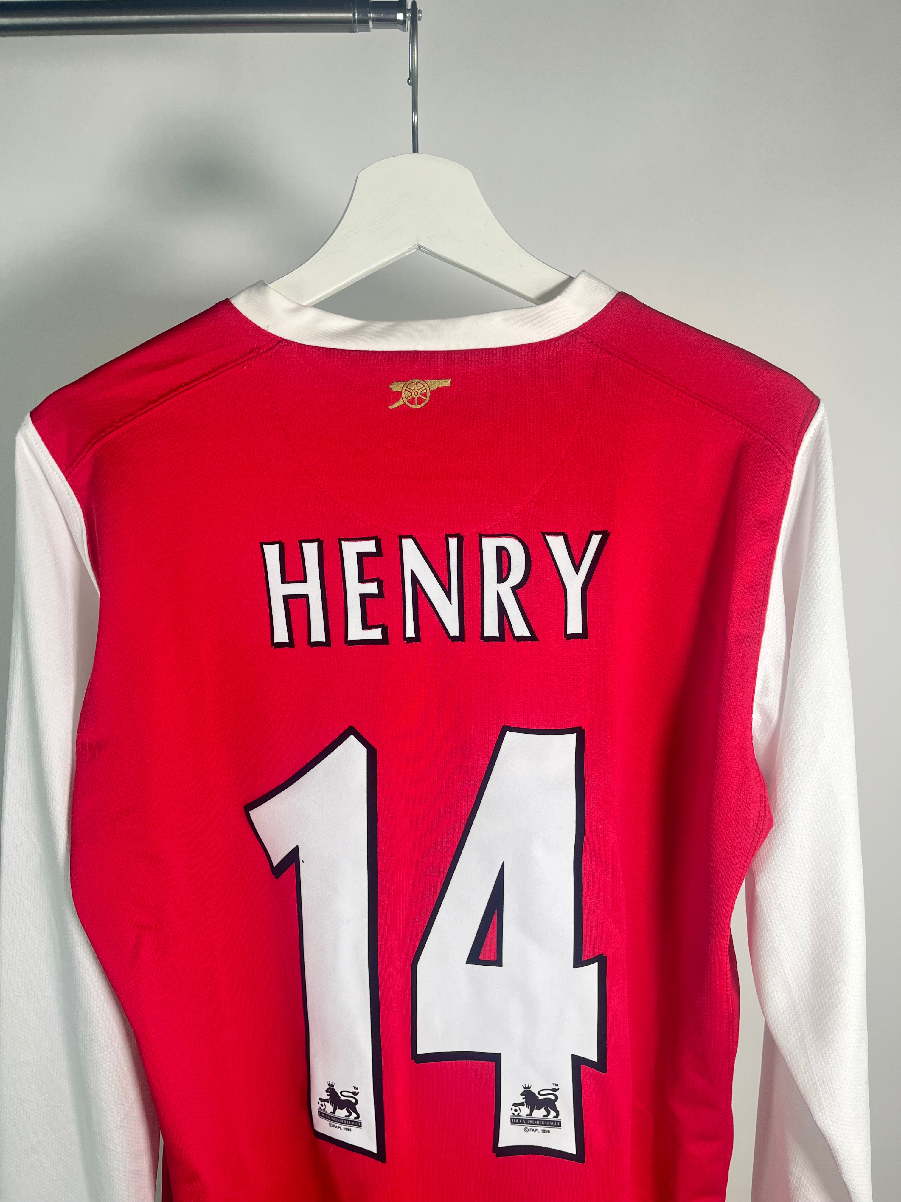 Jersey Arsenal Local 2007 2008 Manga Larga Thierry Henry (S)