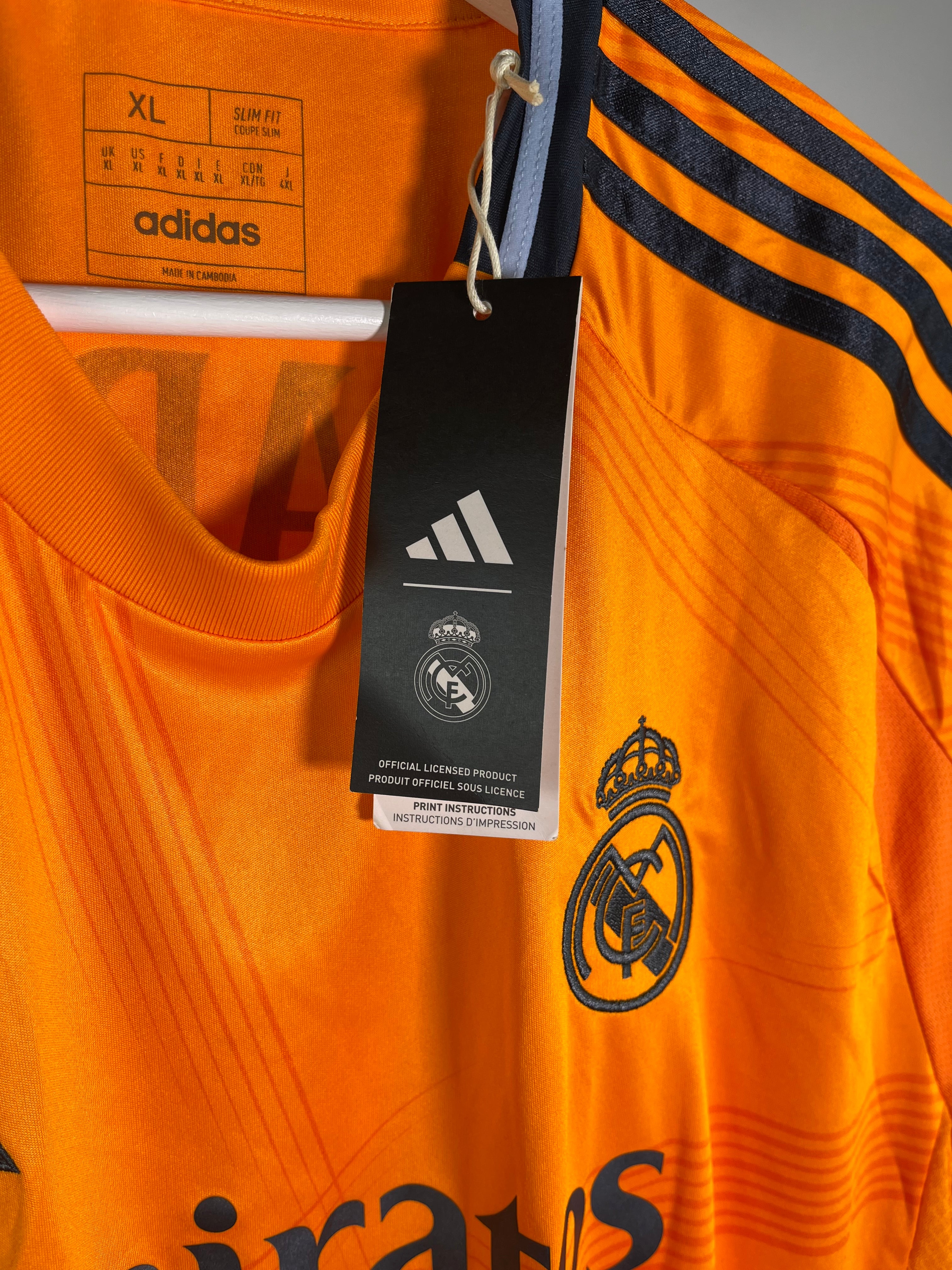 Jersey Real Madrid Visita 2024 2025 Kylian Mbappé *C/Etiquetas* (XL)