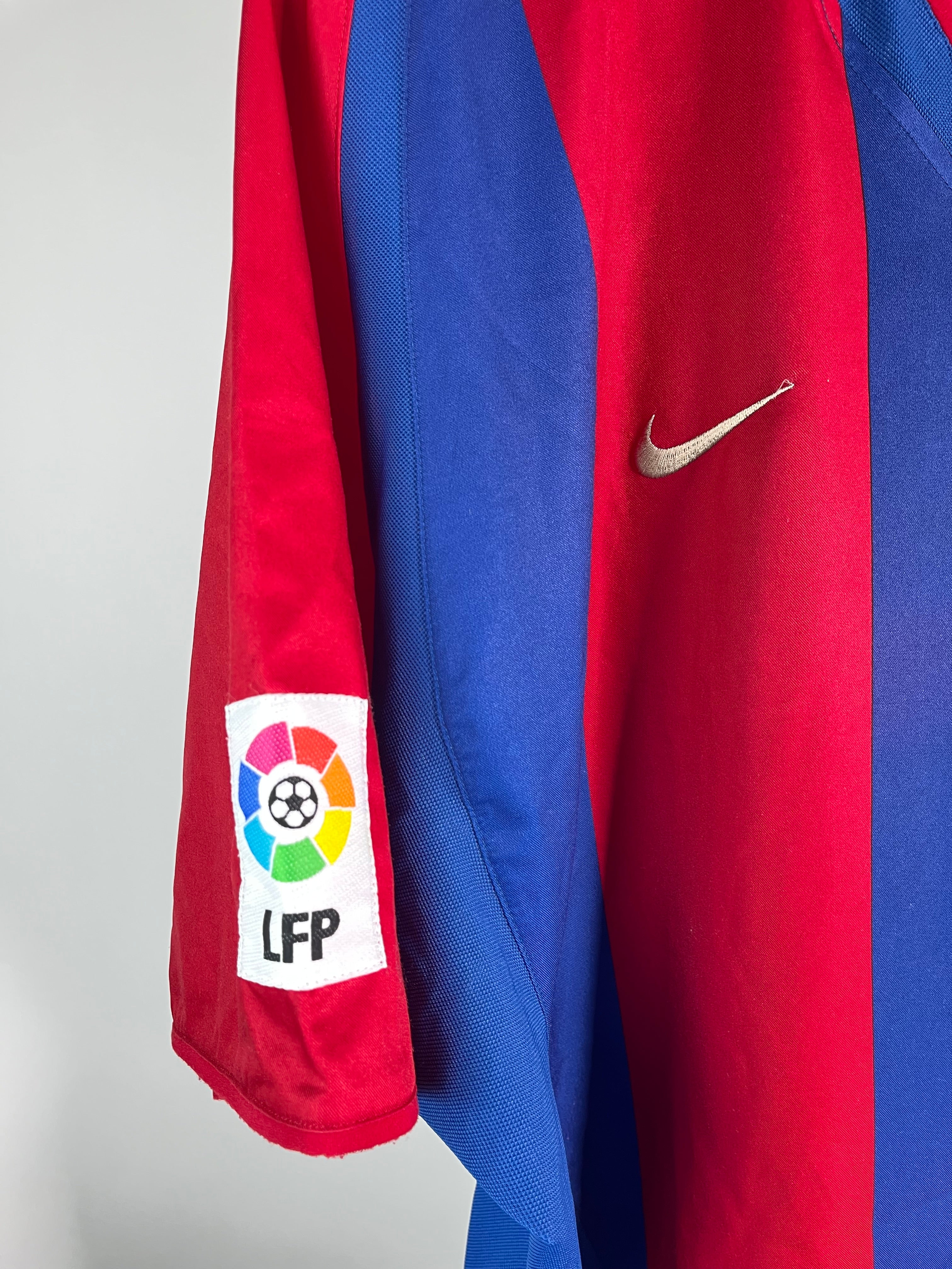 Jersey Barcelona Local  2002 2003 Juan Román Riquelme (L)