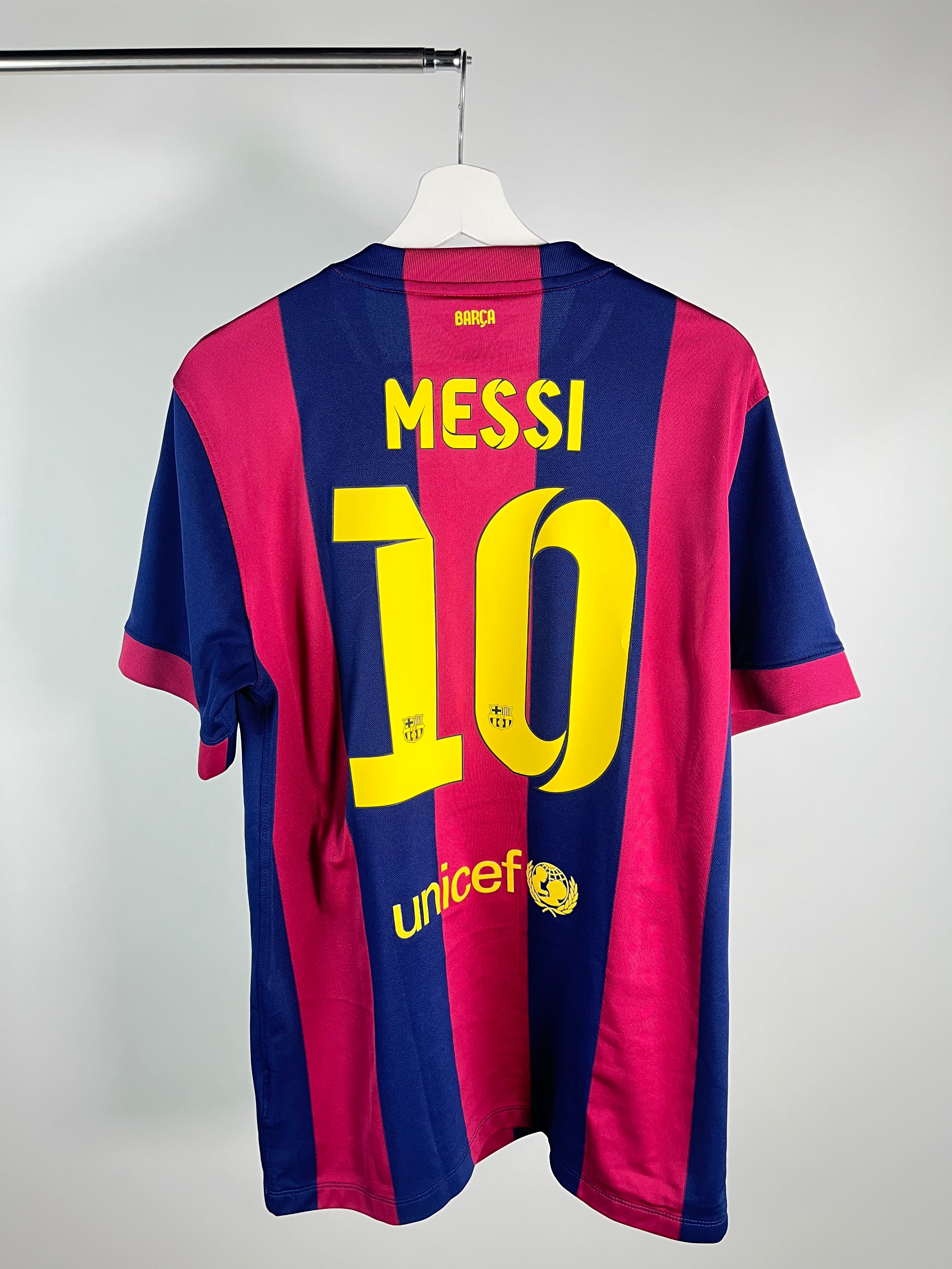 Jersey Barcelona Local 2014 2015 Lionel Messi (L)