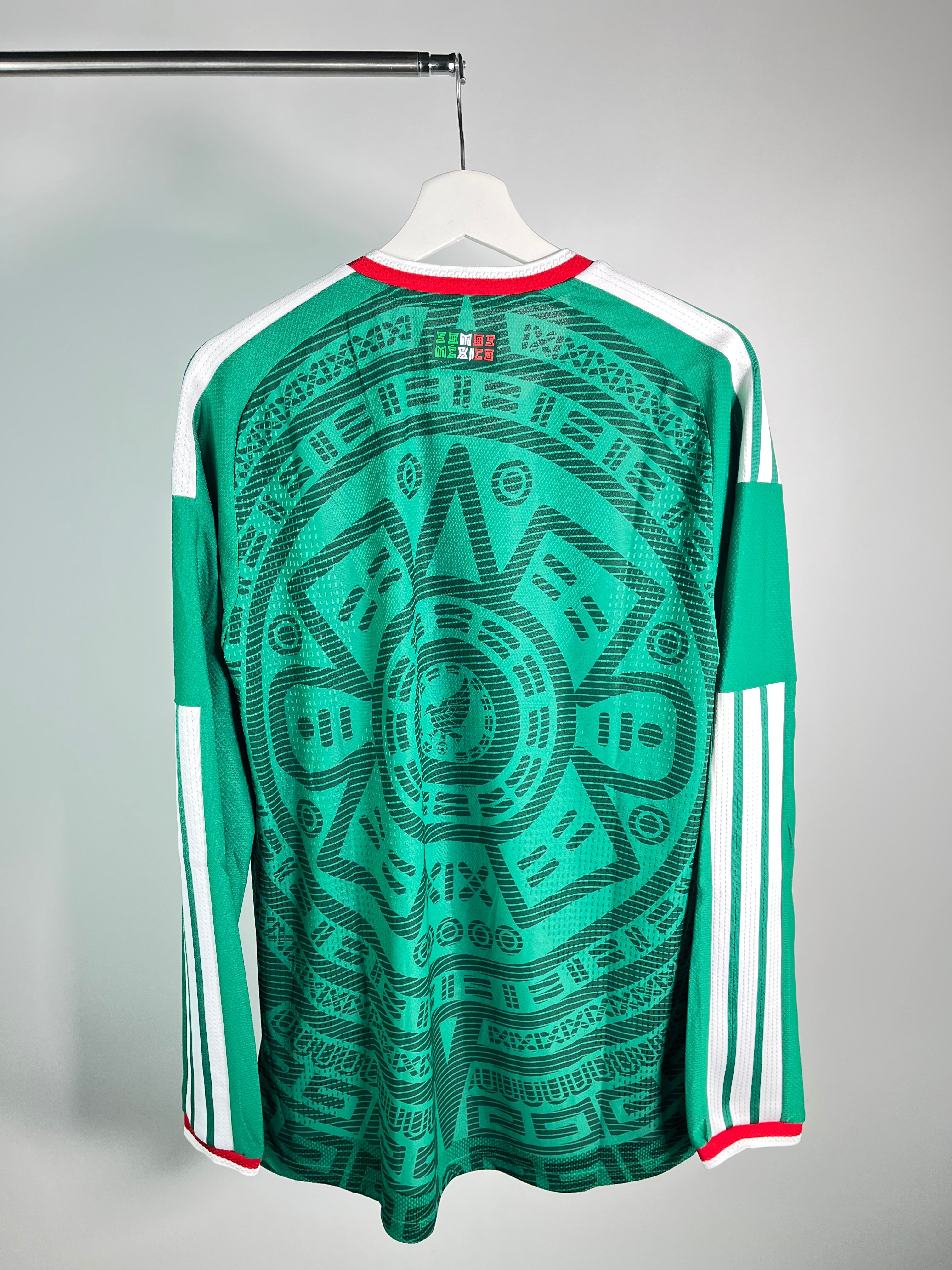 Jersey México Local 2026 2027 Version Jugador Manga Larga *C/Etiquetas* (M)