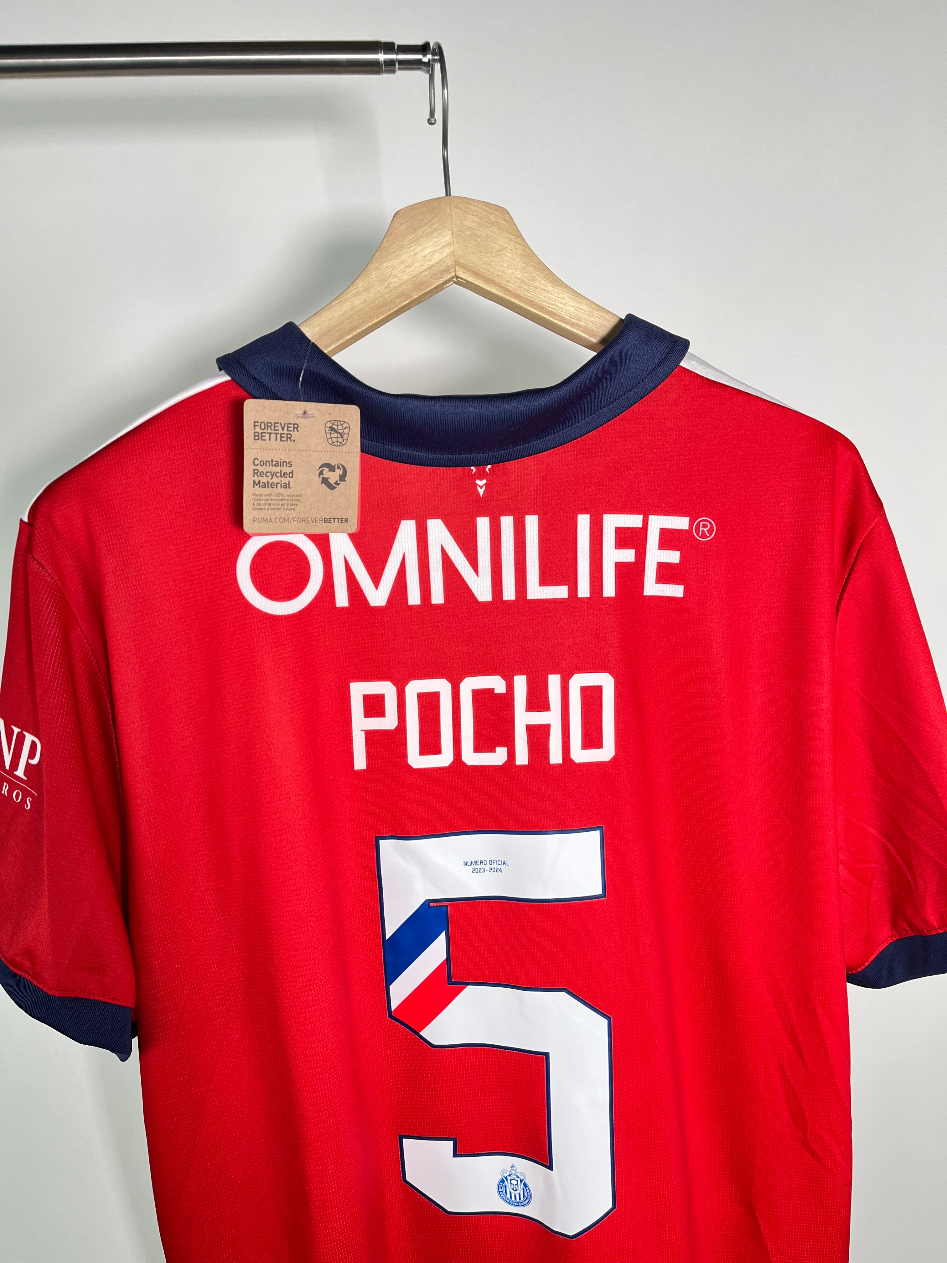 Jersey Chivas Local 2023 2024 Víctor Guzmán Pocho *C/Etiquetas* (XXL)