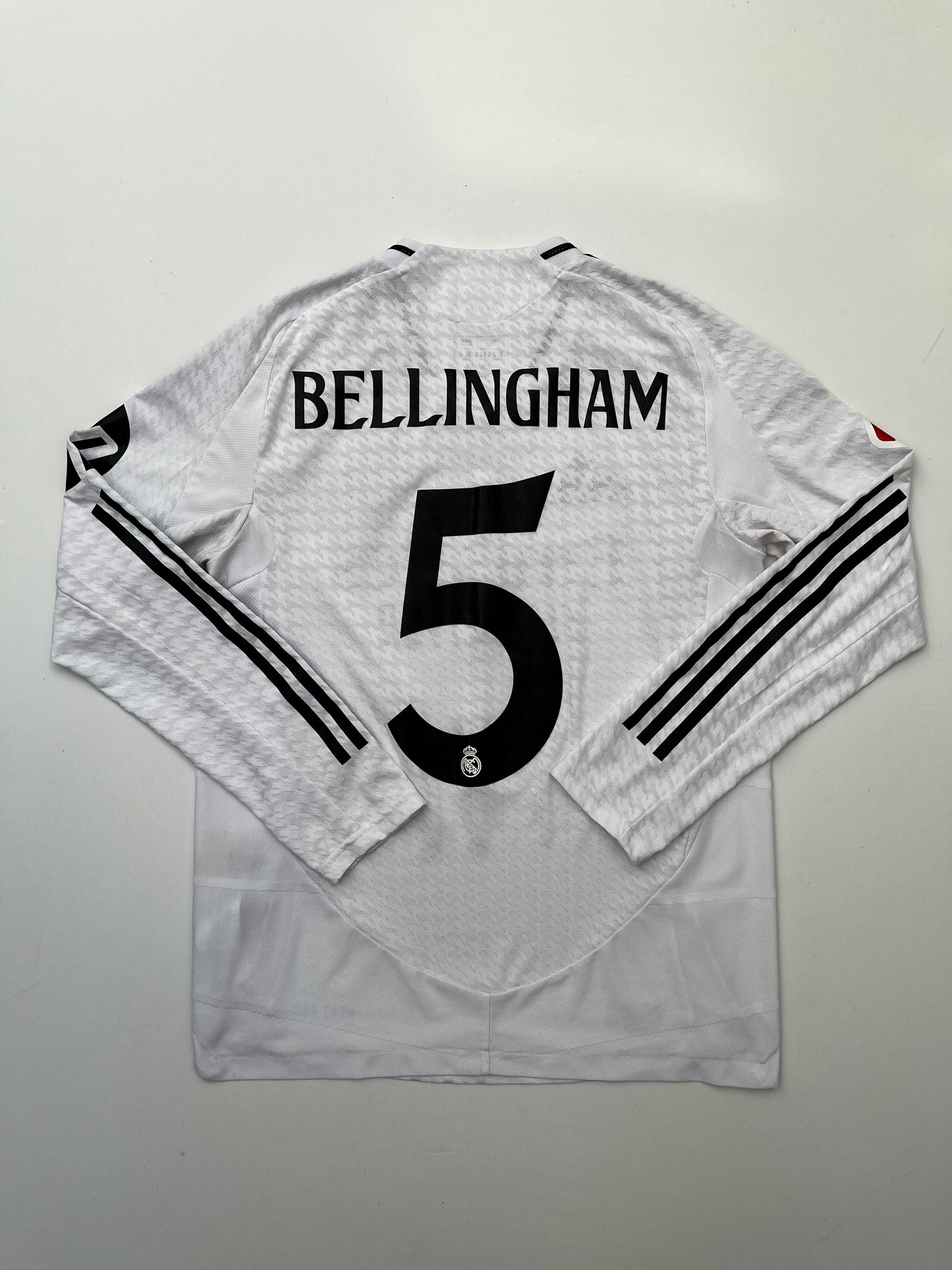 Jersey Real Madrid Local 2024 2025 Manga Larga Versión Jugador Bellingham (M)