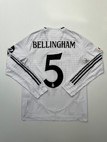 Jersey Real Madrid Local 2024 2025 Manga Larga Versión Jugador Bellingham (M)