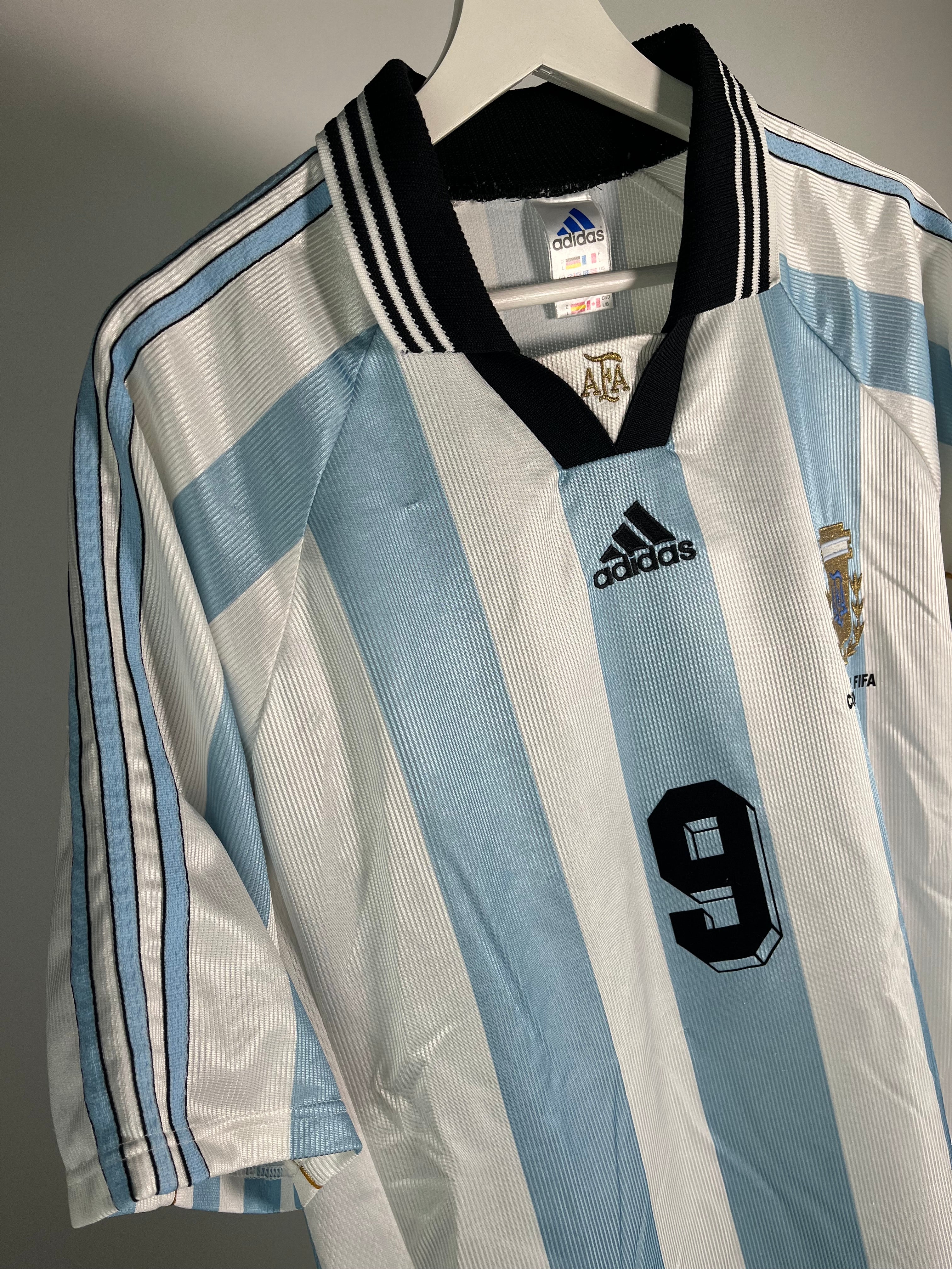 Jersey Argentina 1998 1999 *Mundial Francia* Gabriel Batistuta (L)
