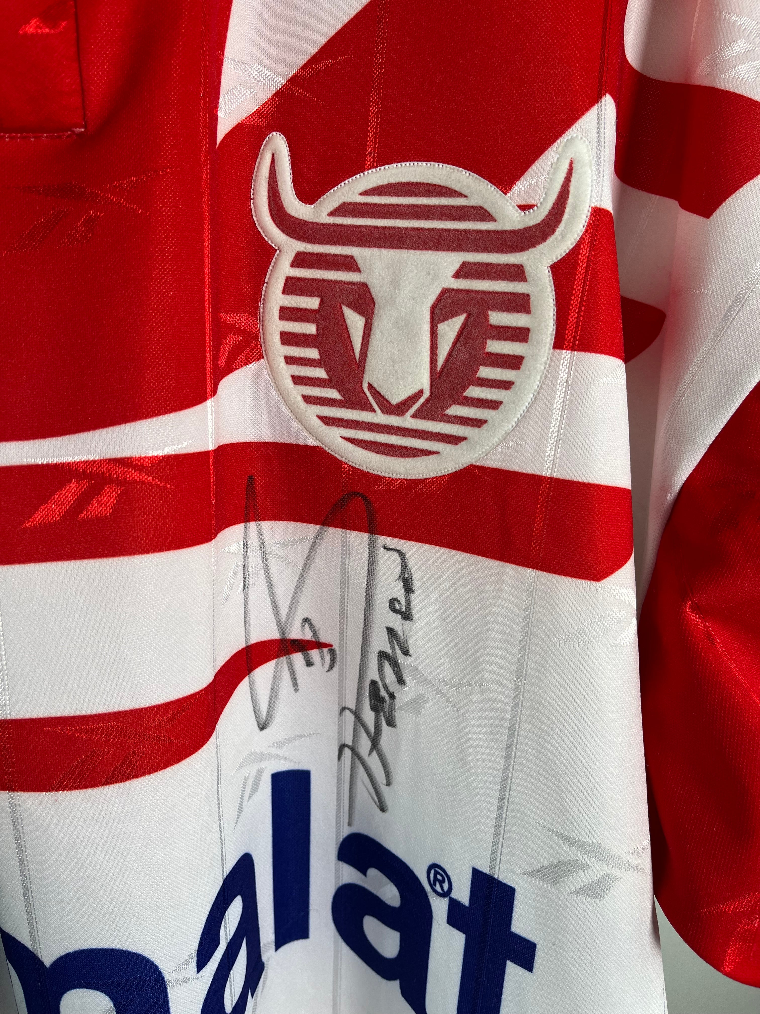 Jersey Toros Neza Visita 1997 1998 Autografiado Miguel Herrera (L)