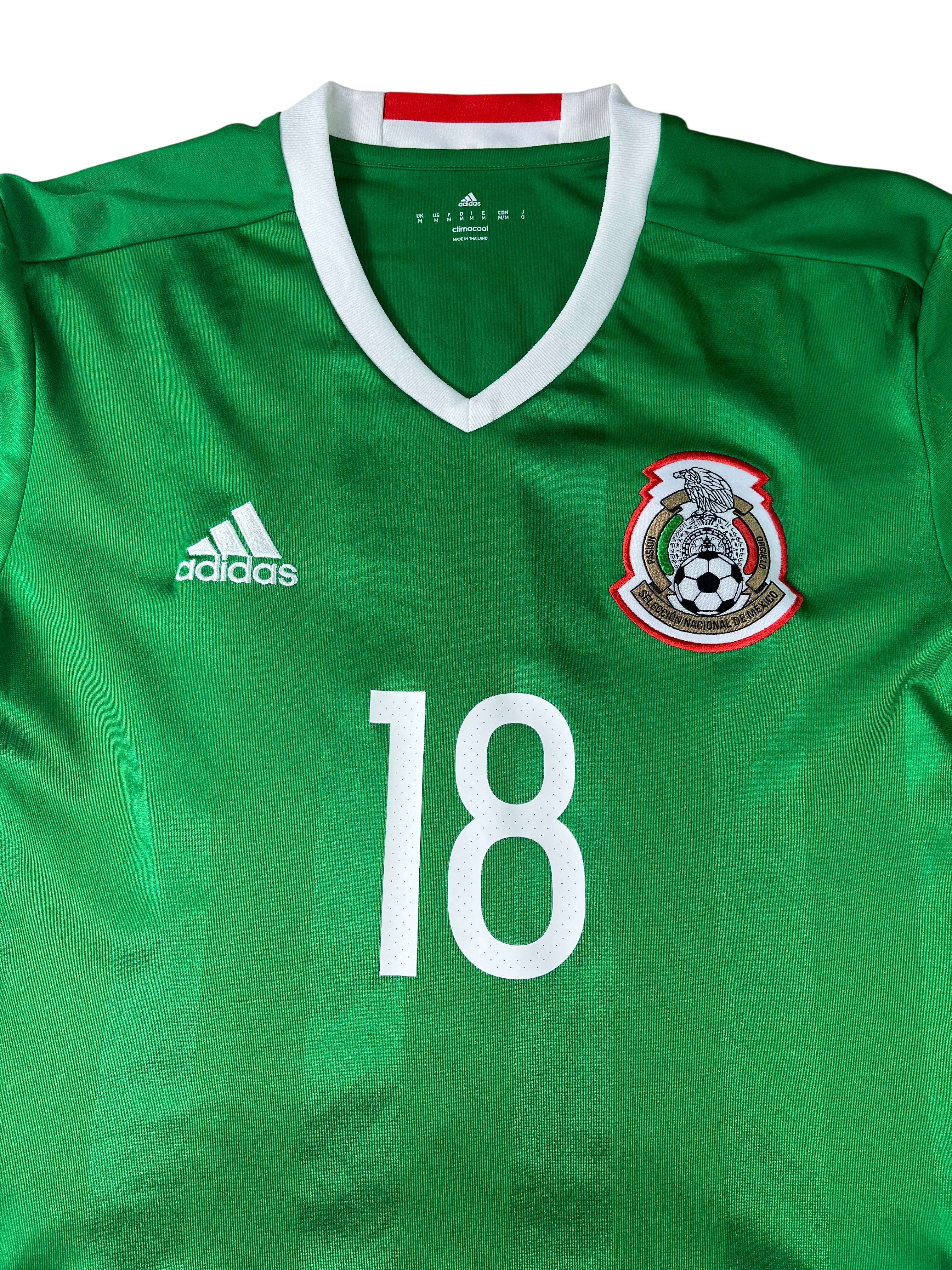 Jersey México Local 2016 2018 Manga Larga Andrés Guardado (M)