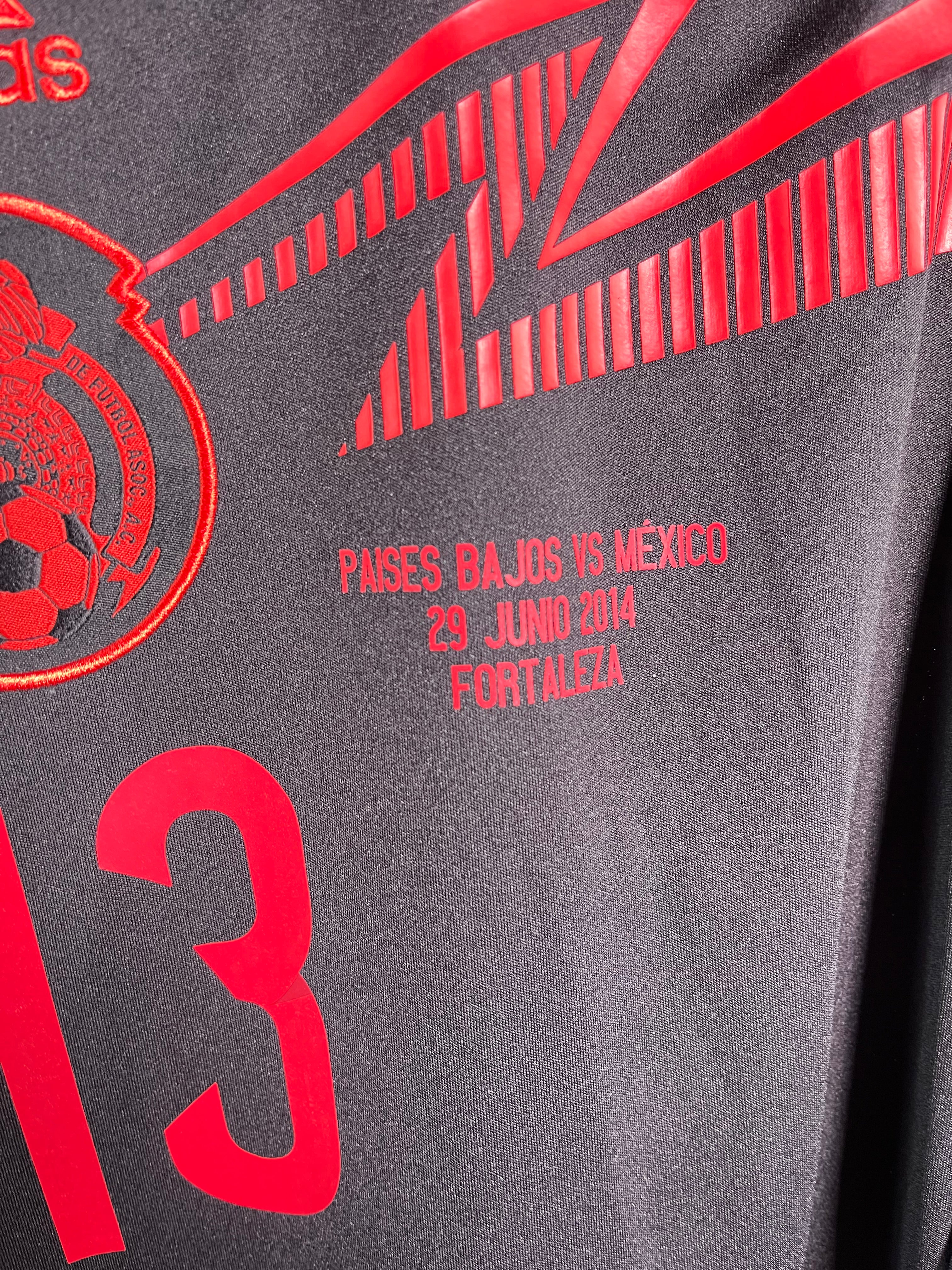 Jersey México Portero 2014 2015 Manga Larga *Match Detail vs Países Bajos* Guillermo Ochoa (M)